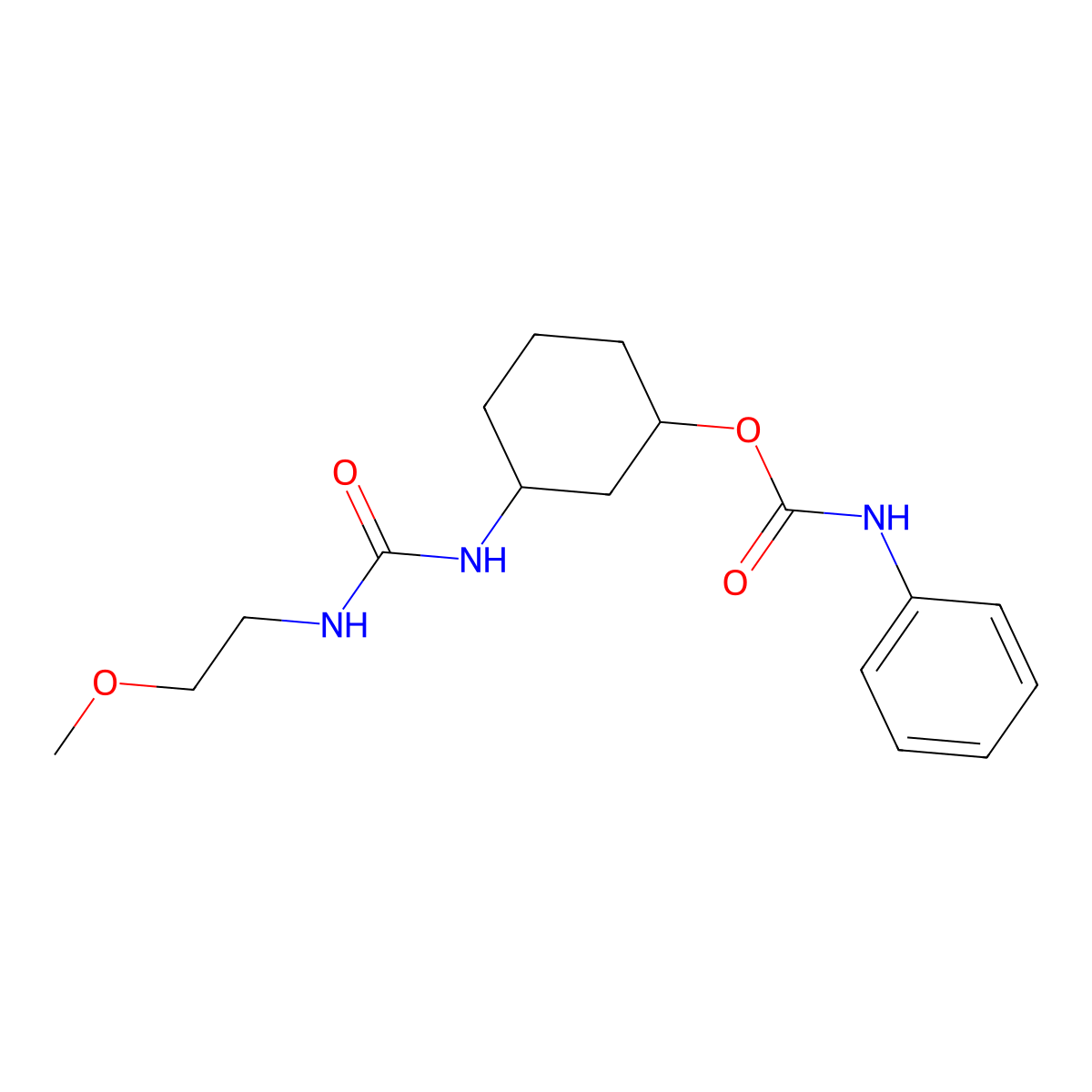 3-(3-(2-Methoxyethyl)ureido)cyclohexyl phenylcarbamate molecular structure, CAS 1351634-90-6