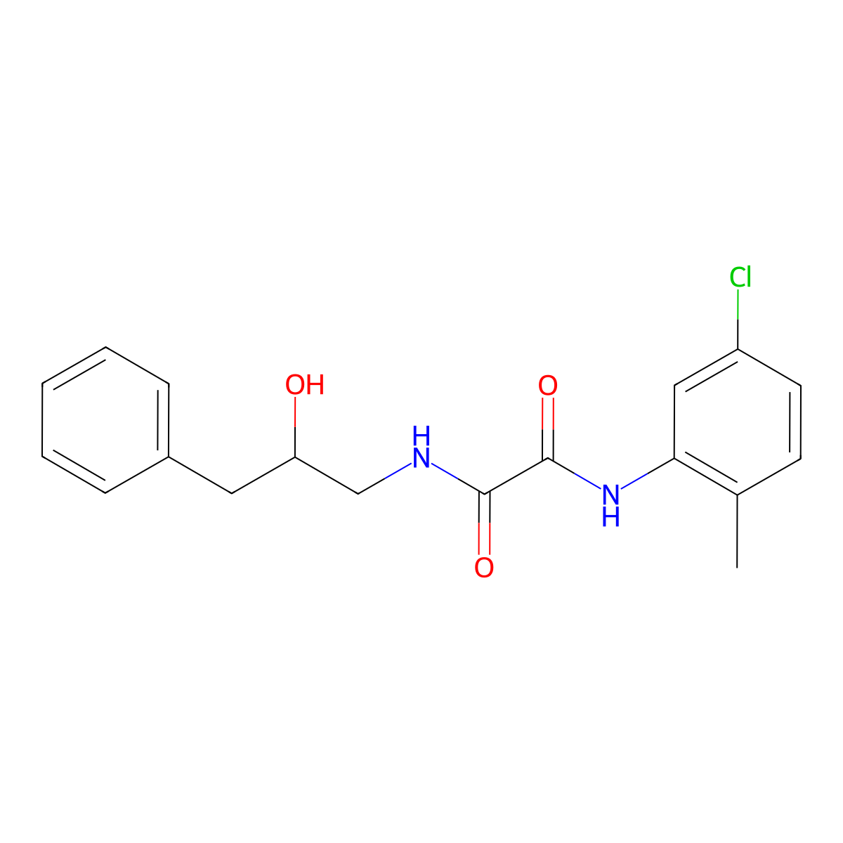 N1-(5-chloro-2-methylphenyl)-N2-(2-hydroxy-3-phenylpropyl)oxalamide molecular structure, CAS 1351635-03-4