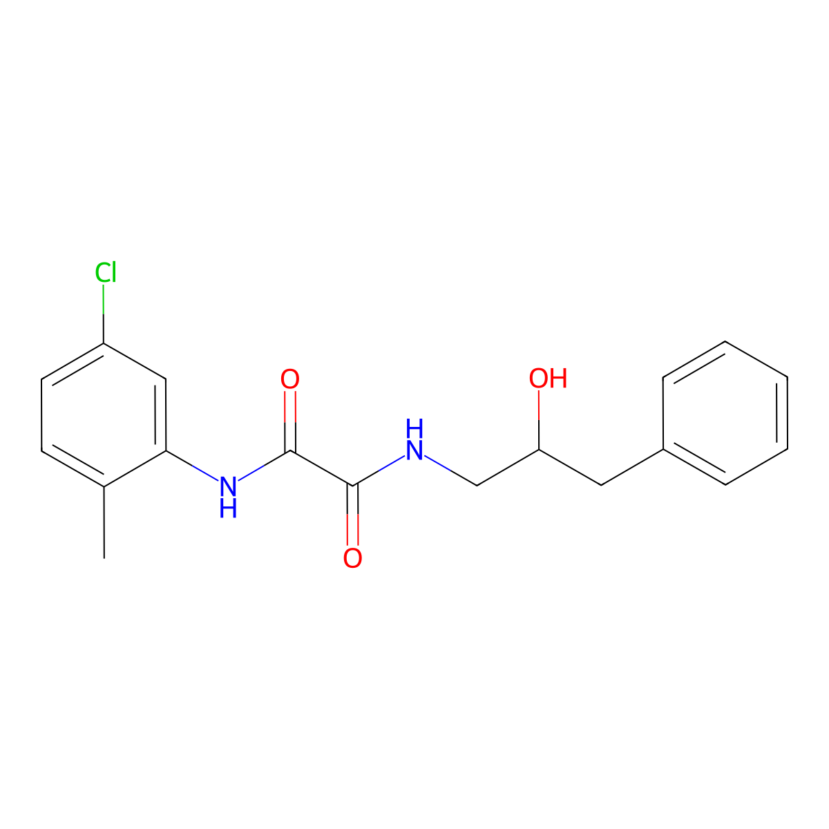 N1-(5-chloro-2-methylphenyl)-N2-(2-hydroxy-3-phenylpropyl)oxalamide molecular structure, CAS 1351635-03-4