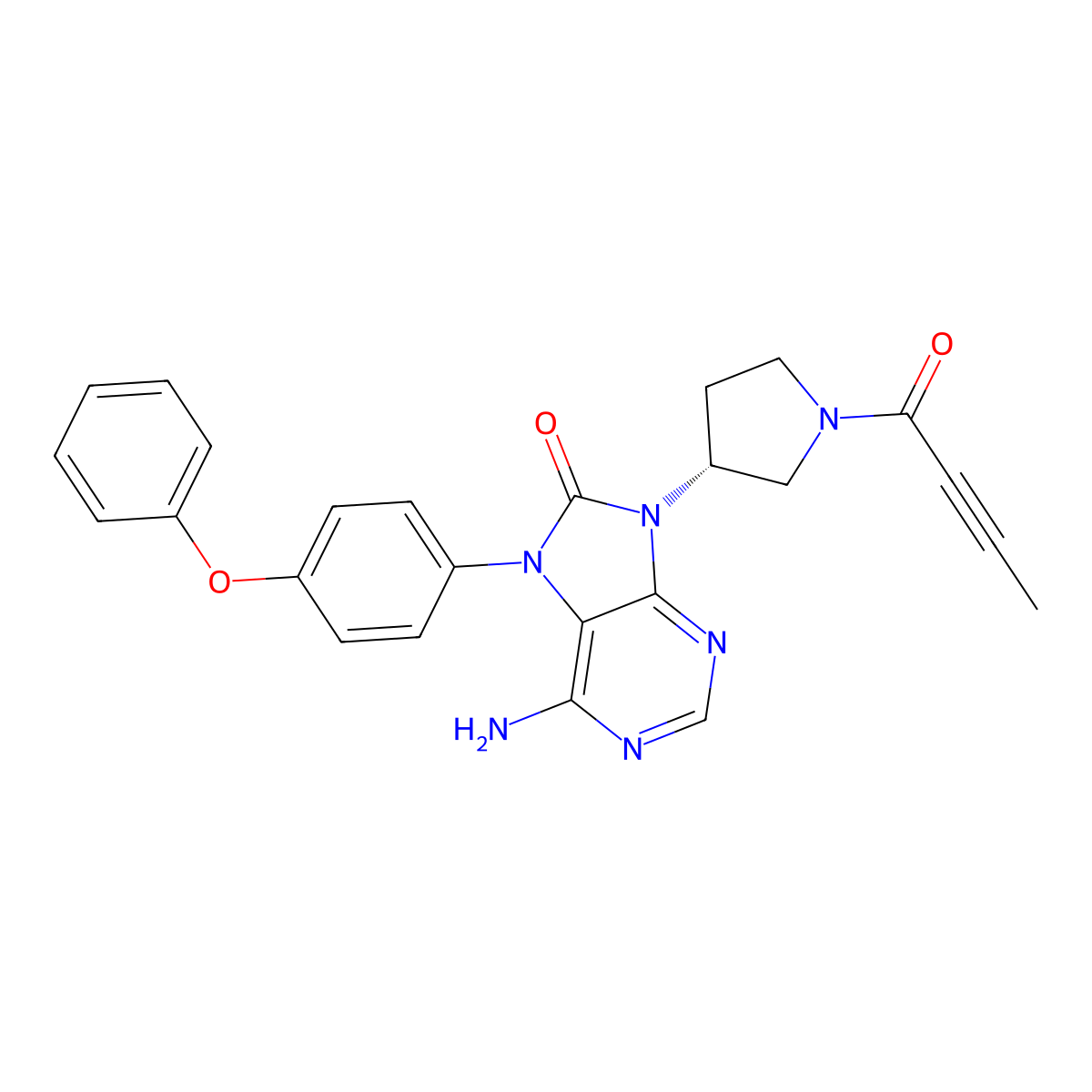 Tirabrutinib molecular structure, CAS 1351636-18-4