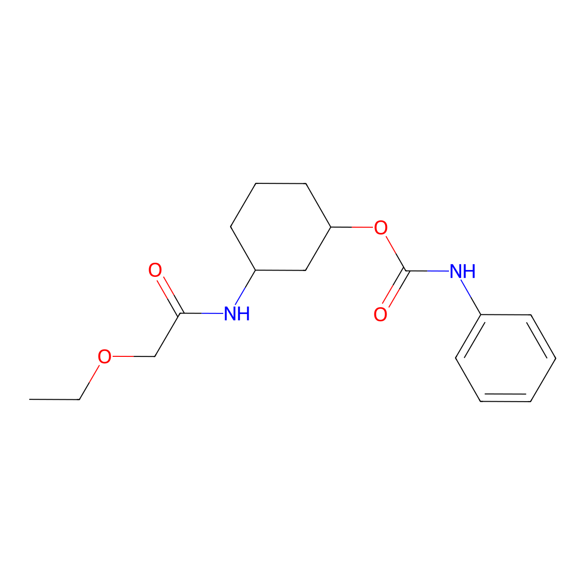 3-(2-Ethoxyacetamido)cyclohexyl phenylcarbamate molecular structure, CAS 1351641-45-6