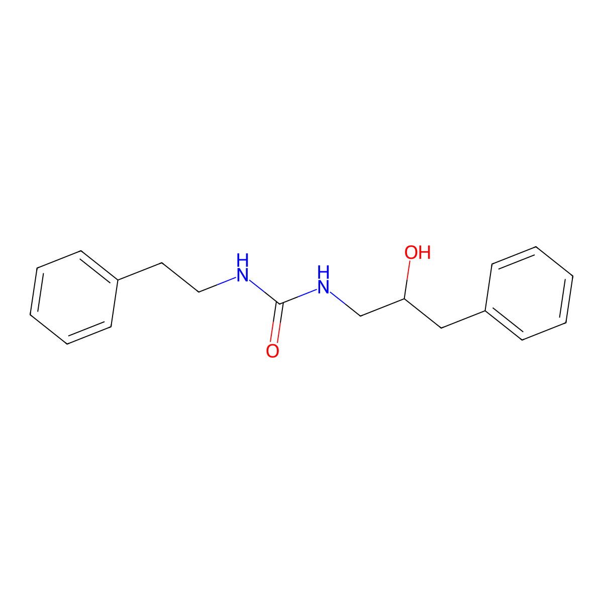 1-(2-Hydroxy-3-phenylpropyl)-3-phenethylurea molecular structure, CAS 1351642-98-2