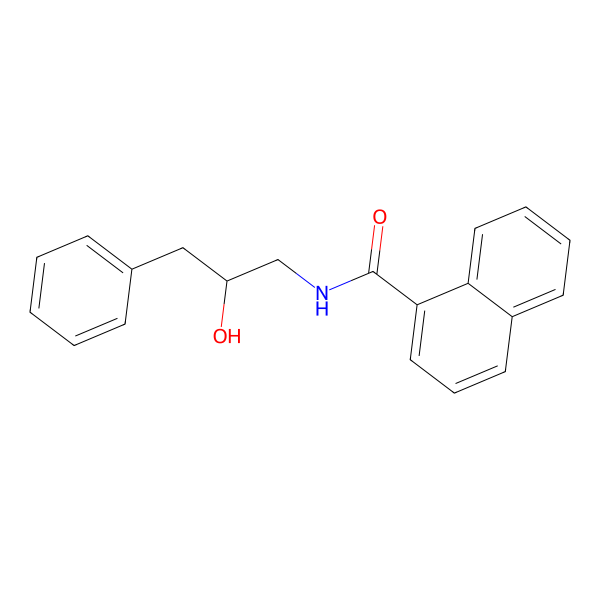 N-(2-hydroxy-3-phenylpropyl)-1-naphthamide molecular structure, CAS 1351647-66-9
