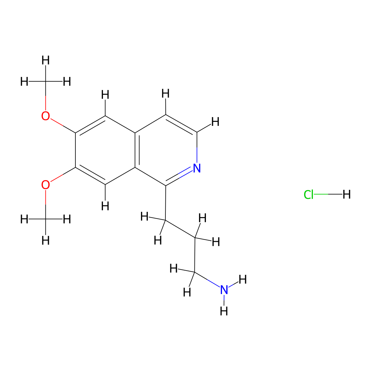 [3-(6,7-Dimethoxyisoquinolin-1-yl)propyl]amine hydrochloride molecular structure, CAS 1351654-44-8