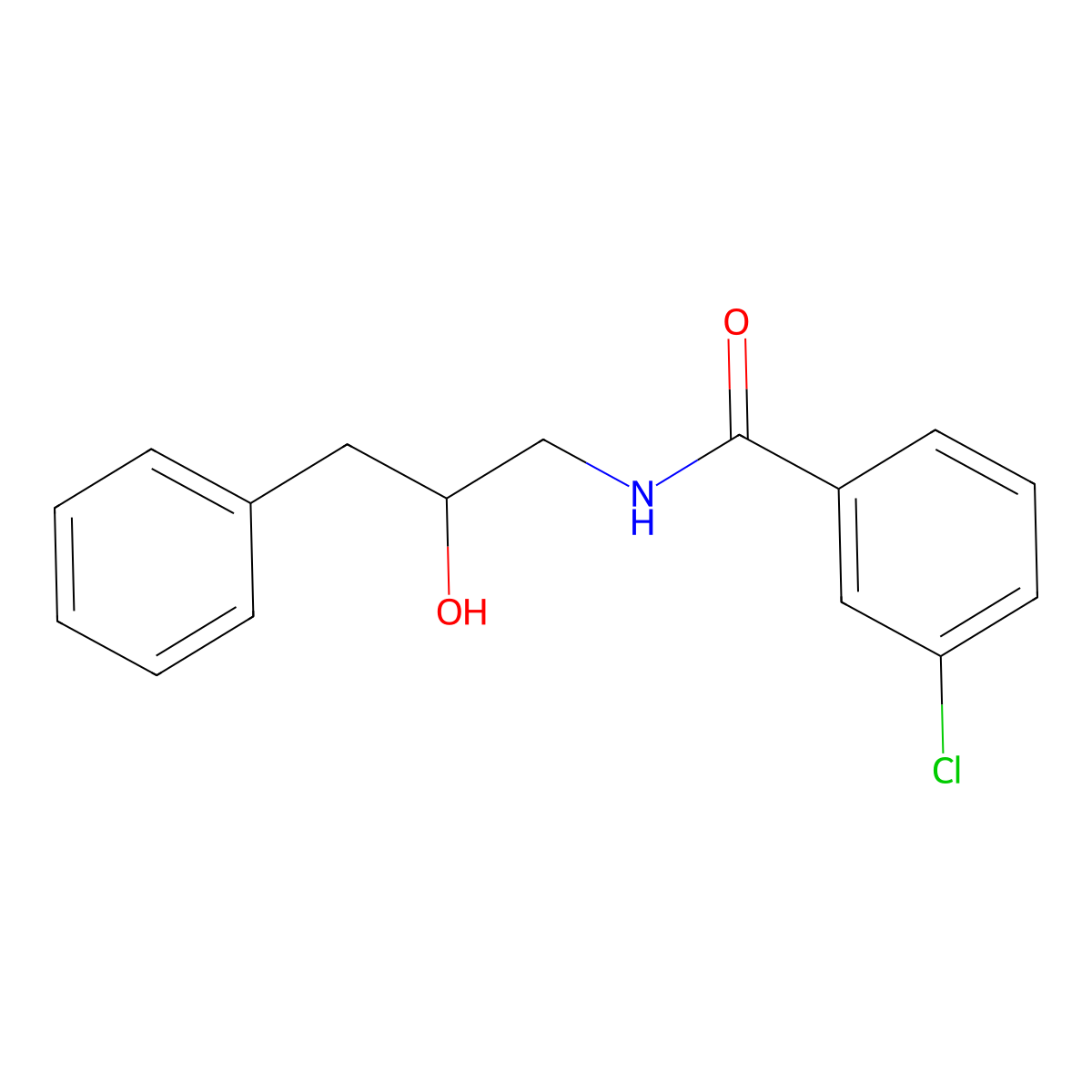3-chloro-N-(2-hydroxy-3-phenylpropyl)benzamide molecular structure, CAS 1351658-02-0
