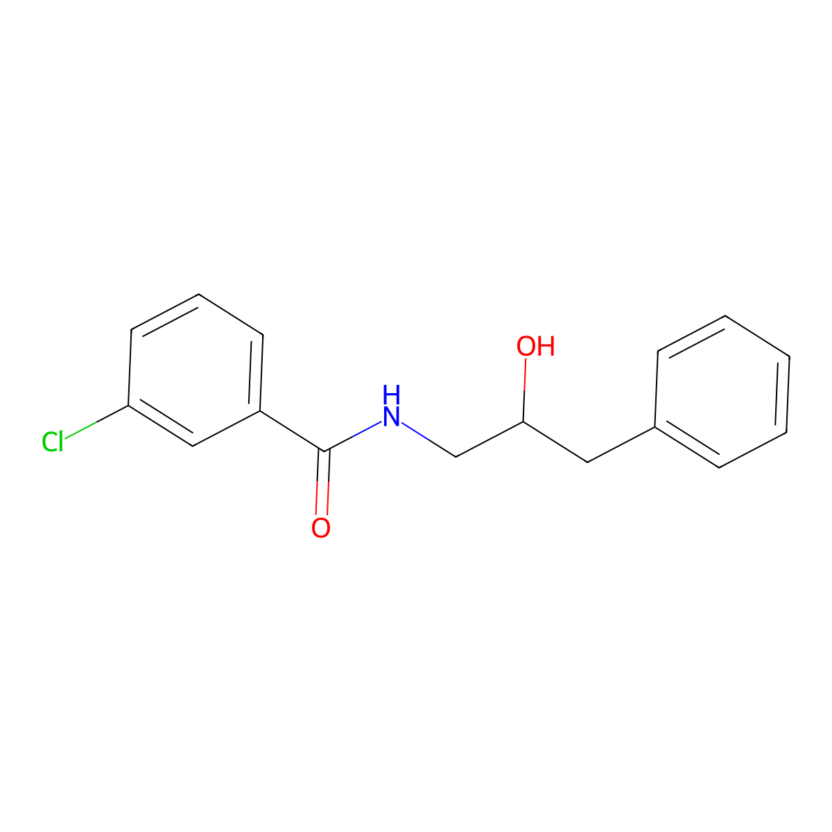 3-chloro-N-(2-hydroxy-3-phenylpropyl)benzamide molecular structure, CAS 1351658-02-0