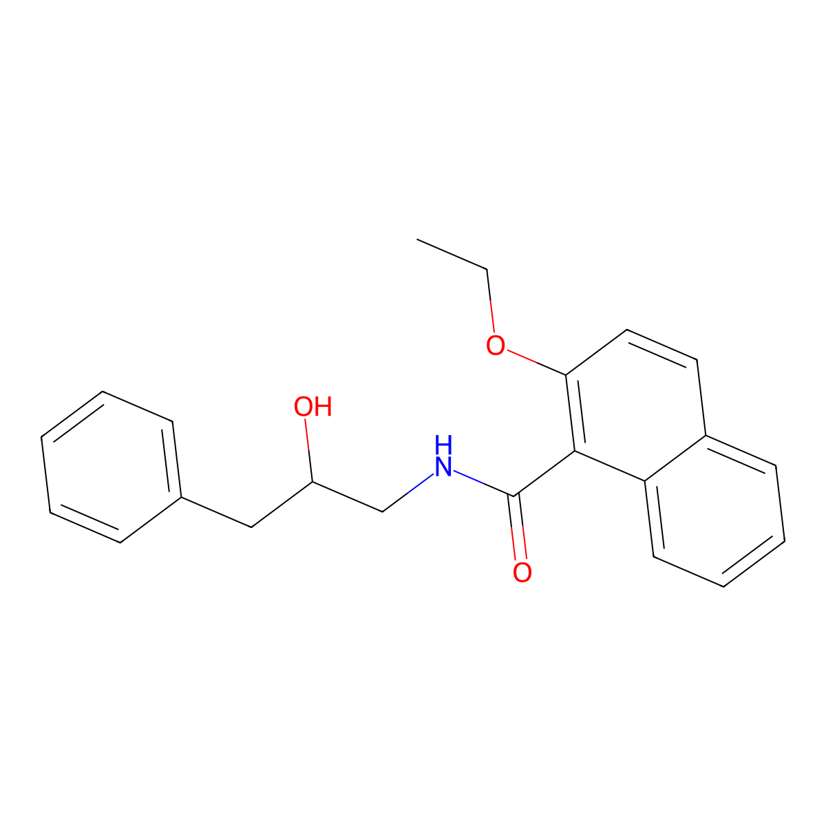 2-ethoxy-N-(2-hydroxy-3-phenylpropyl)-1-naphthamide molecular structure, CAS 1351658-10-0
