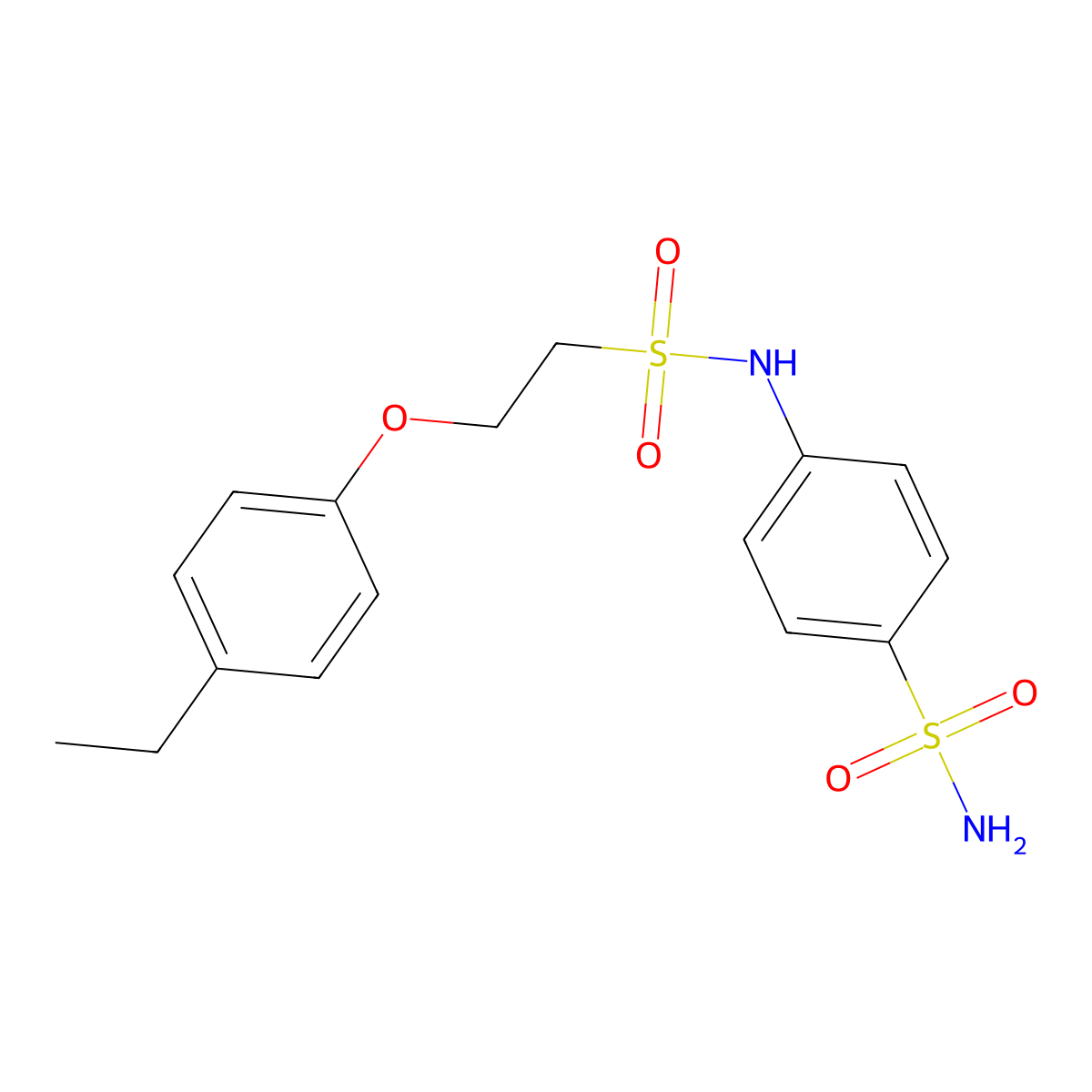 4-[2-(4-Ethylphenoxy)ethanesulfonamido]benzene-1-sulfonamide molecular structure, CAS 1351658-75-7