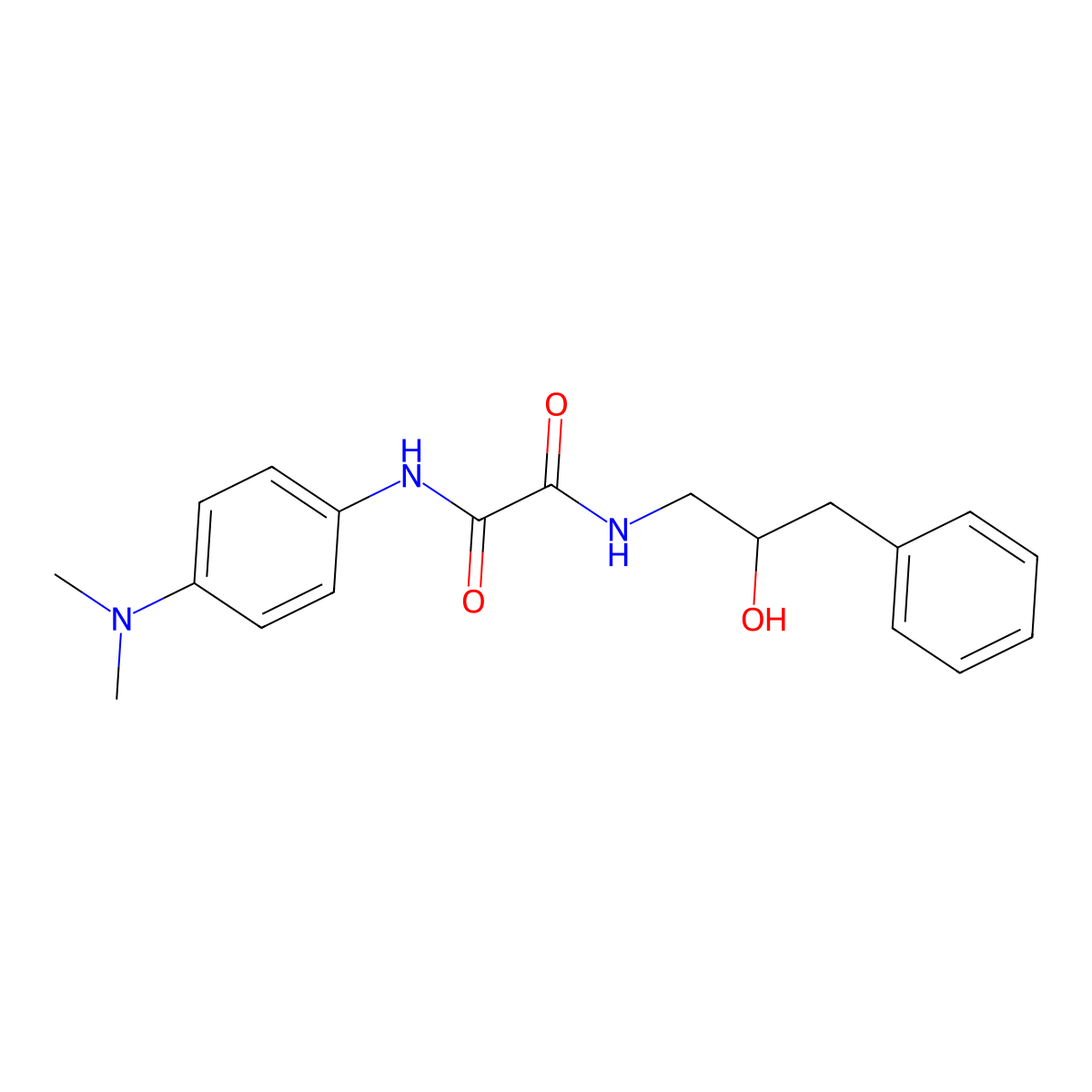N1-(4-(dimethylamino)phenyl)-N2-(2-hydroxy-3-phenylpropyl)oxalamide molecular structure, CAS 1351659-75-0