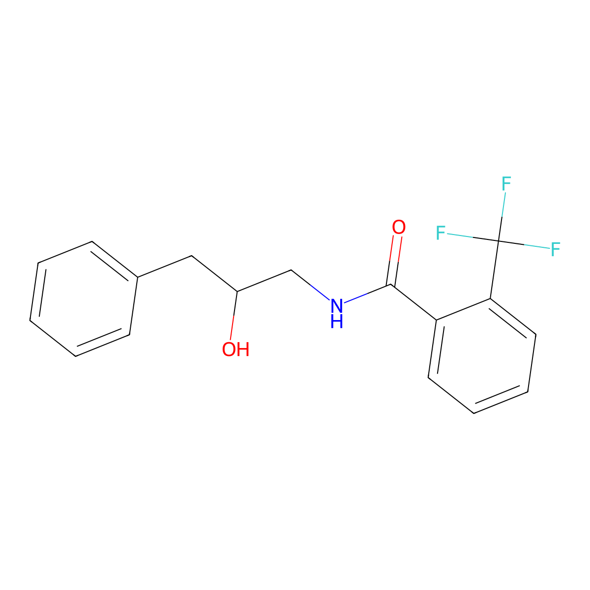 N-(2-hydroxy-3-phenylpropyl)-2-(trifluoromethyl)benzamide molecular structure, CAS 1351659-76-1