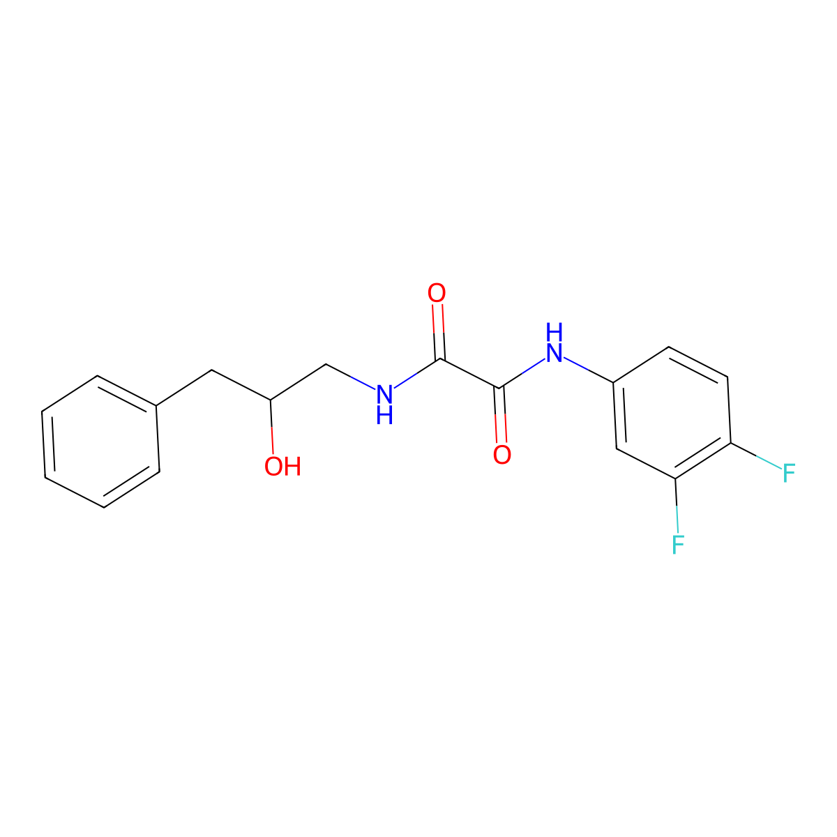 N1-(3,4-difluorophenyl)-N2-(2-hydroxy-3-phenylpropyl)oxalamide molecular structure, CAS 1351659-80-7