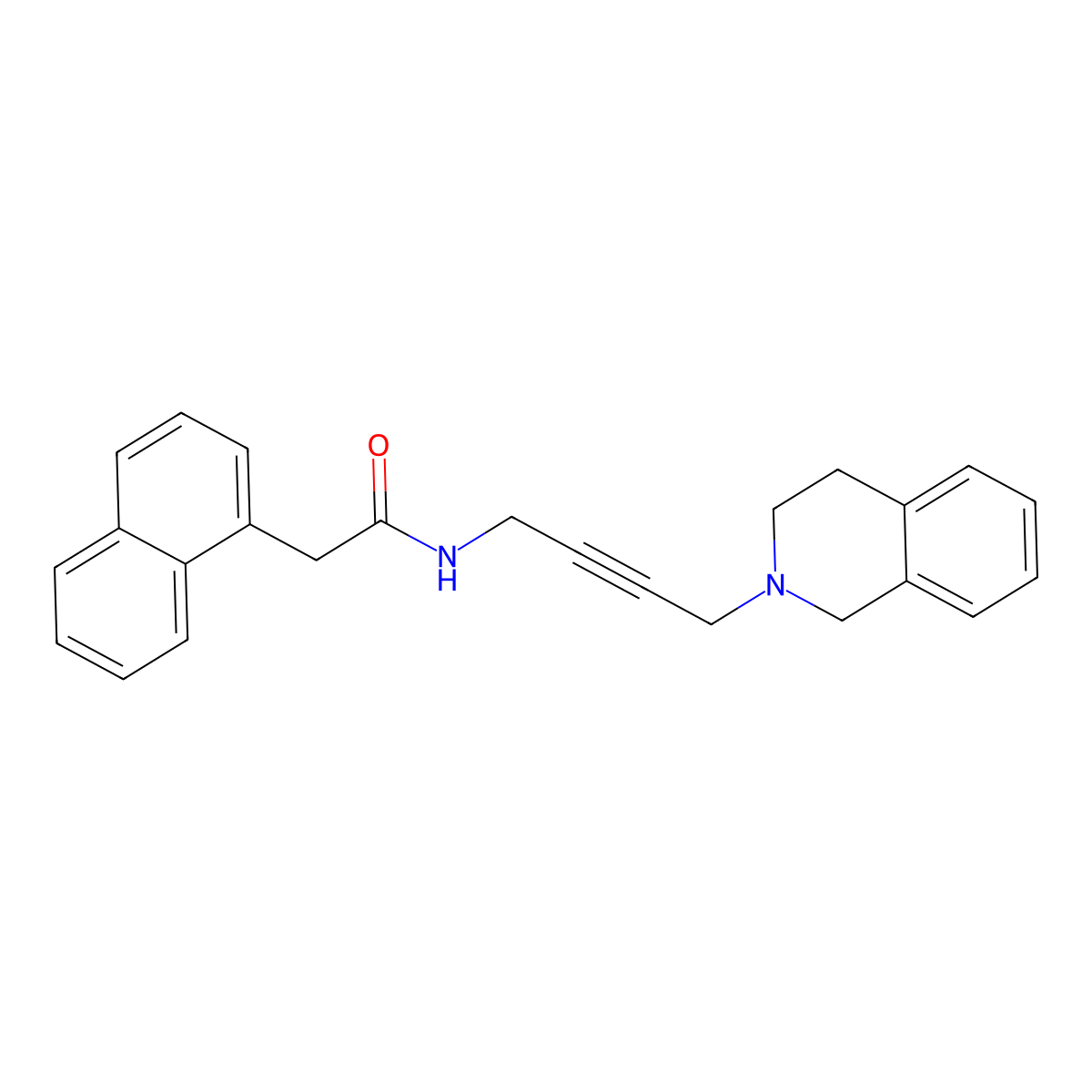 N-(4-(3,4-dihydroisoquinolin-2(1H)-yl)but-2-yn-1-yl)-2-(naphthalen-1-yl)acetamide molecular structure, CAS 1351660-48-4