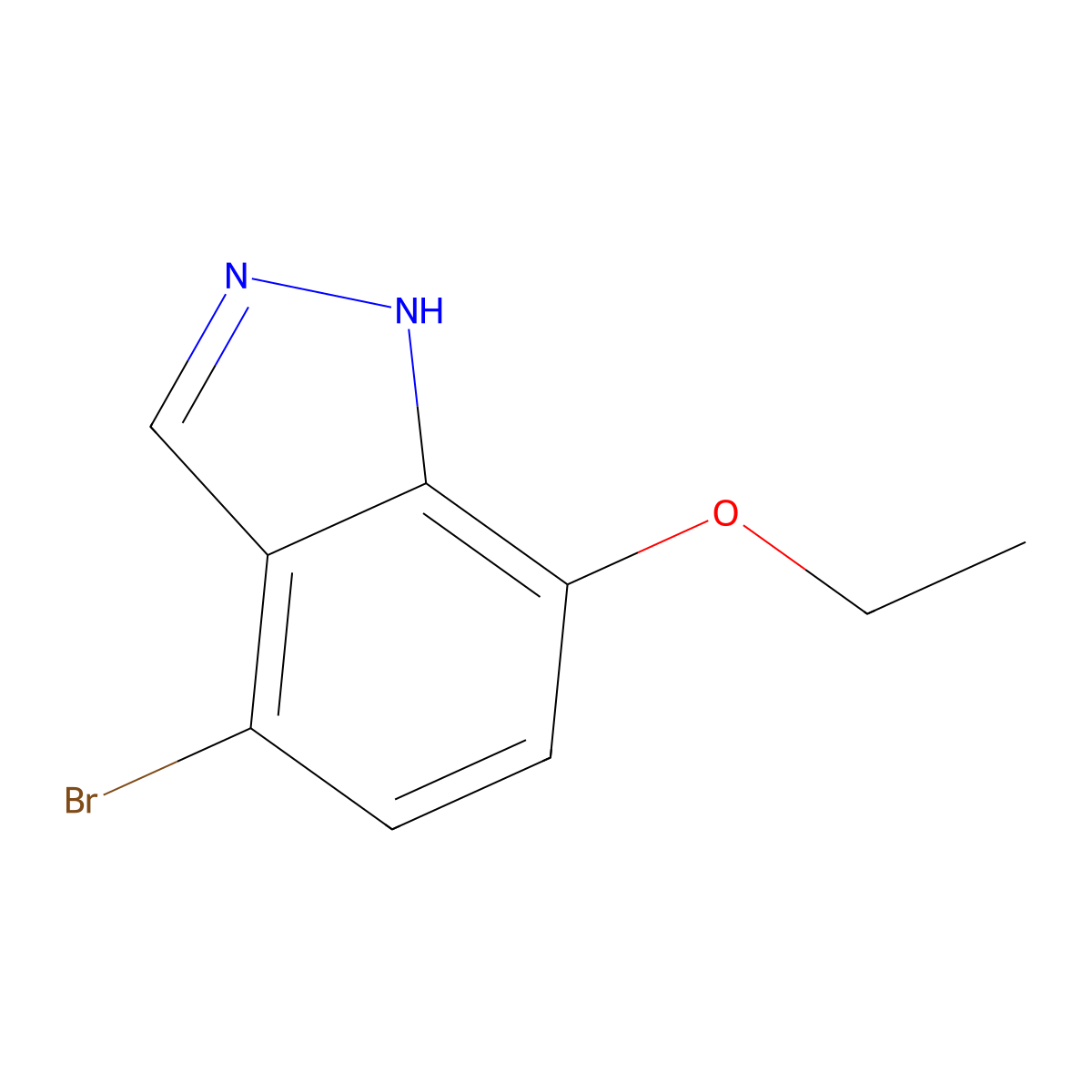 4-Bromo-7-ethoxy-1H-indazole molecular structure, CAS 1351668-22-8