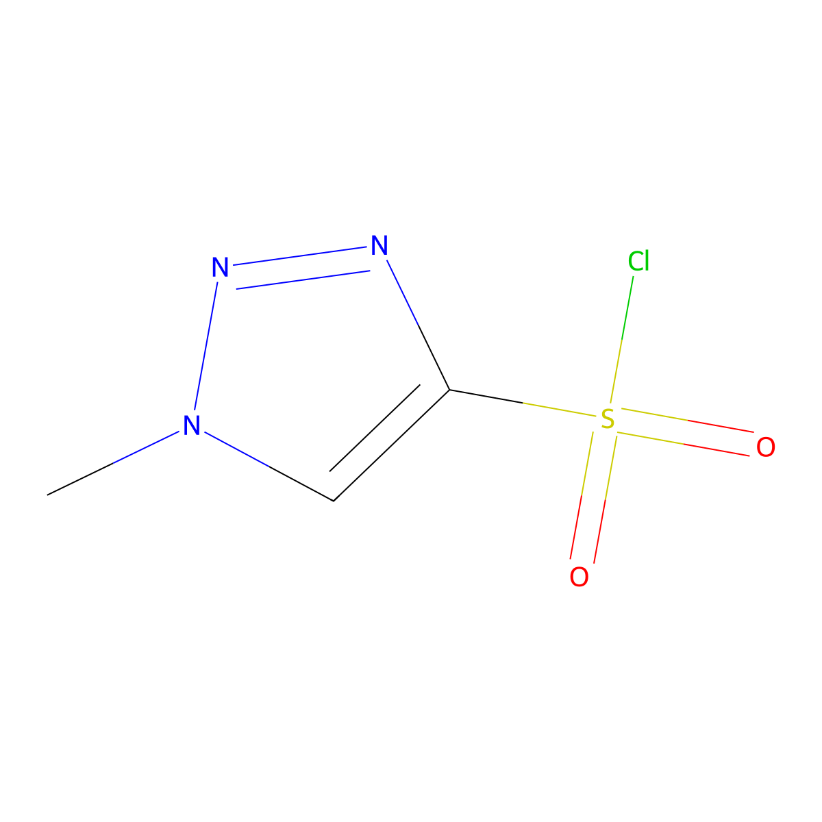 1-methyl-1H-1,2,3-triazole-4-sulfonyl chloride molecular structure, CAS 1351676-71-5