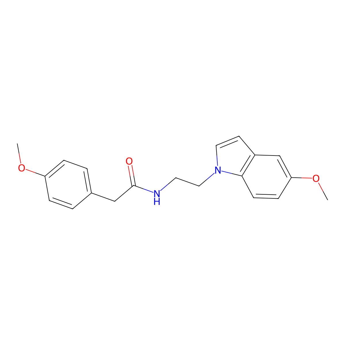 N-[2-(5-methoxy-1H-indol-1-yl)ethyl]-2-(4-methoxyphenyl)acetamide molecular structure, CAS 1351683-50-5