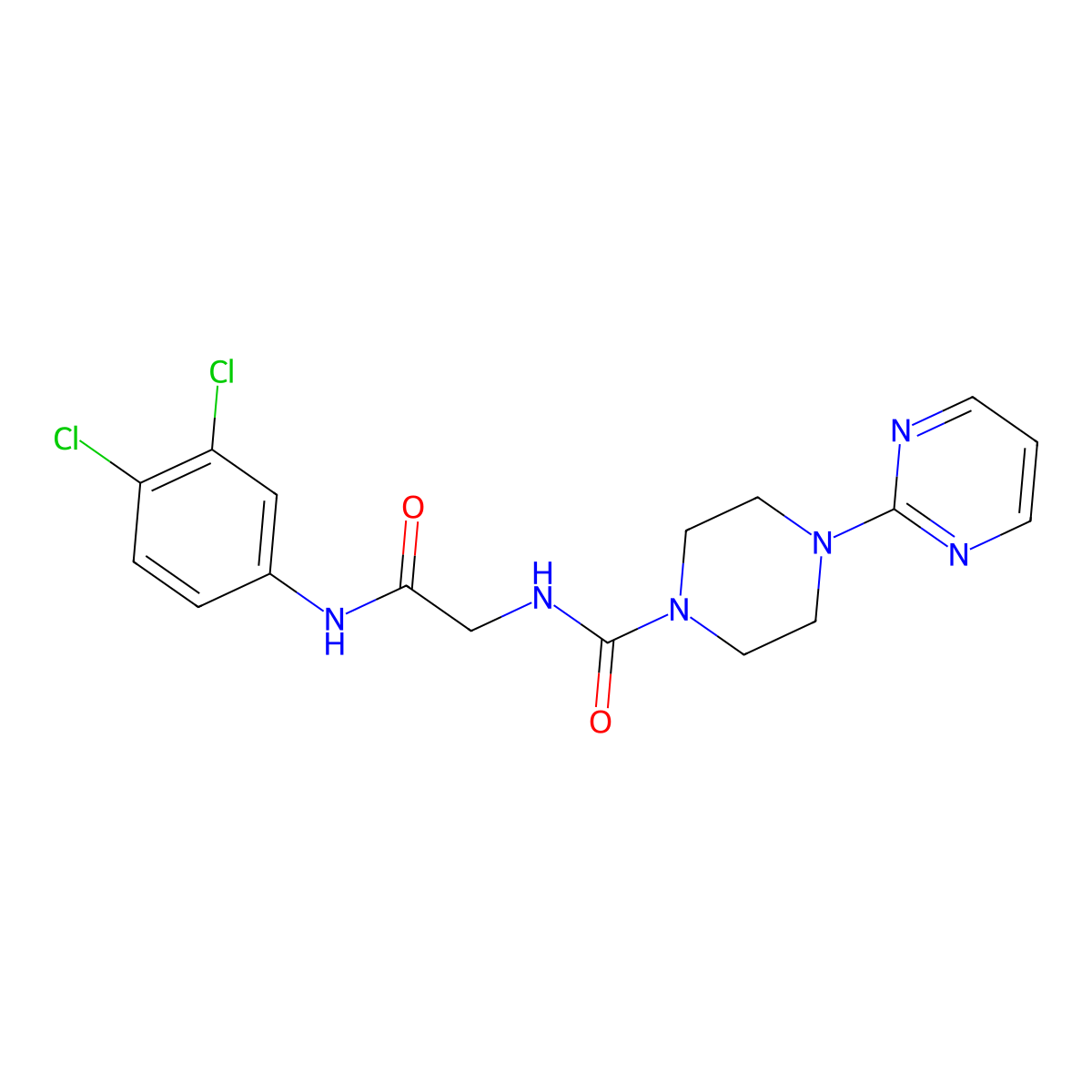 C17H18Cl2N6O2 molecular structure, CAS 1351689-70-7