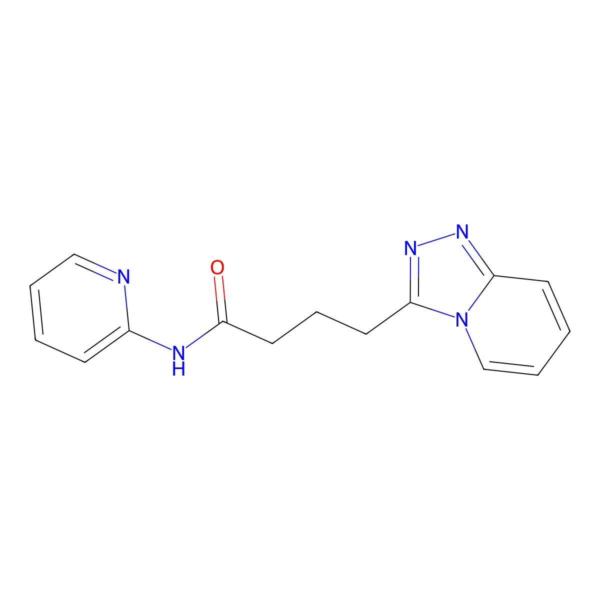 4-([1,2,4]triazolo[4,3-a]pyridin-3-yl)-N-(pyridin-2-yl)butanamide molecular structure, CAS 1351691-23-0