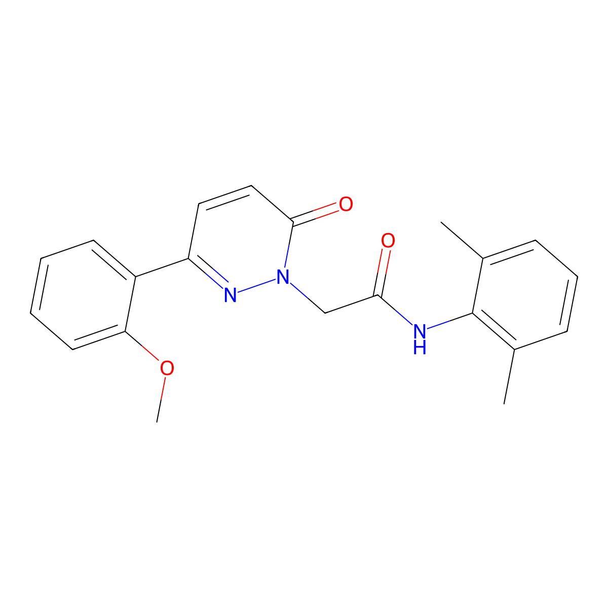 N~1~-(2,6-dimethylphenyl)-2-[3-(2-methoxyphenyl)-6-oxo-1(6H)-pyridazinyl]acetamide molecular structure, CAS 1351694-97-7