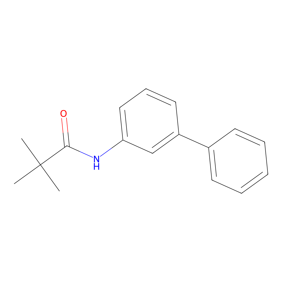 N-([1,1'-biphenyl]-3-yl)pivalamide molecular structure, CAS 1351697-59-0