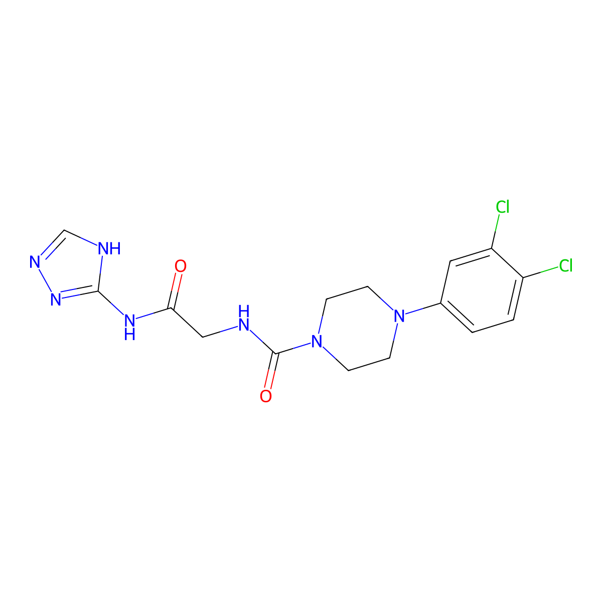 C15H17Cl2N7O2 molecular structure, CAS 1351697-86-3