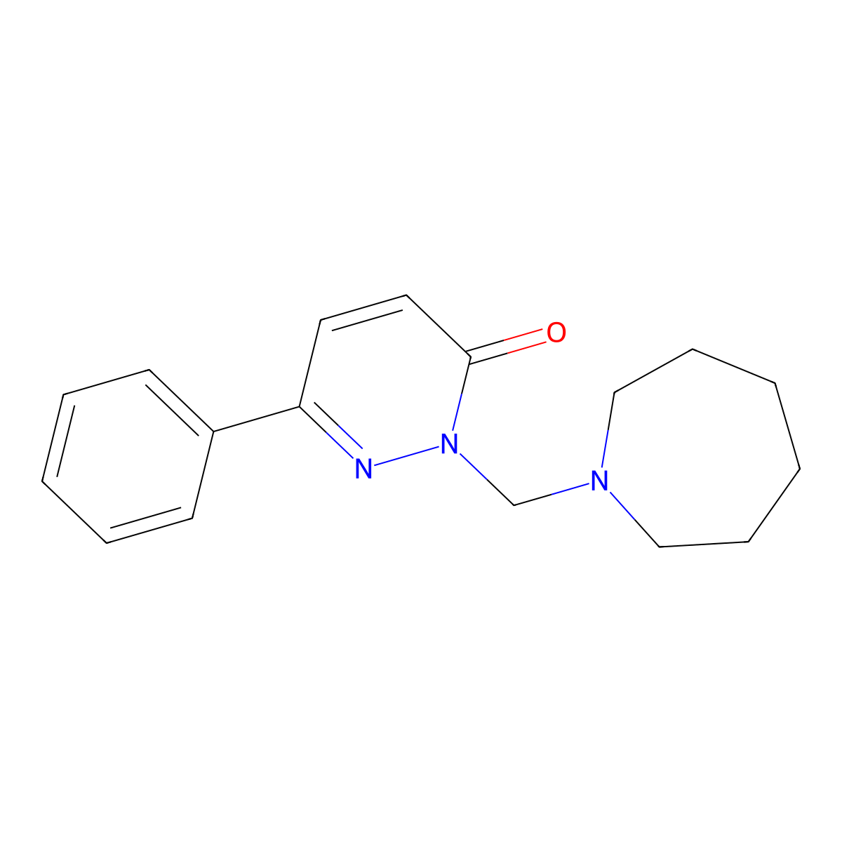 2-(azepan-1-ylmethyl)-6-phenylpyridazin-3(2H)-one molecular structure, CAS 1351698-29-7