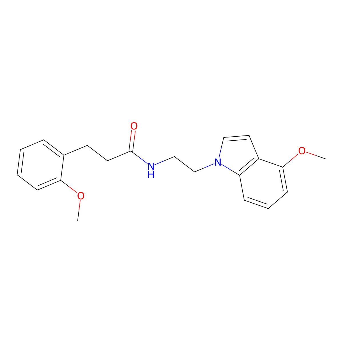 N-[2-(4-methoxy-1H-indol-1-yl)ethyl]-3-(2-methoxyphenyl)propanamide molecular structure, CAS 1351700-67-8