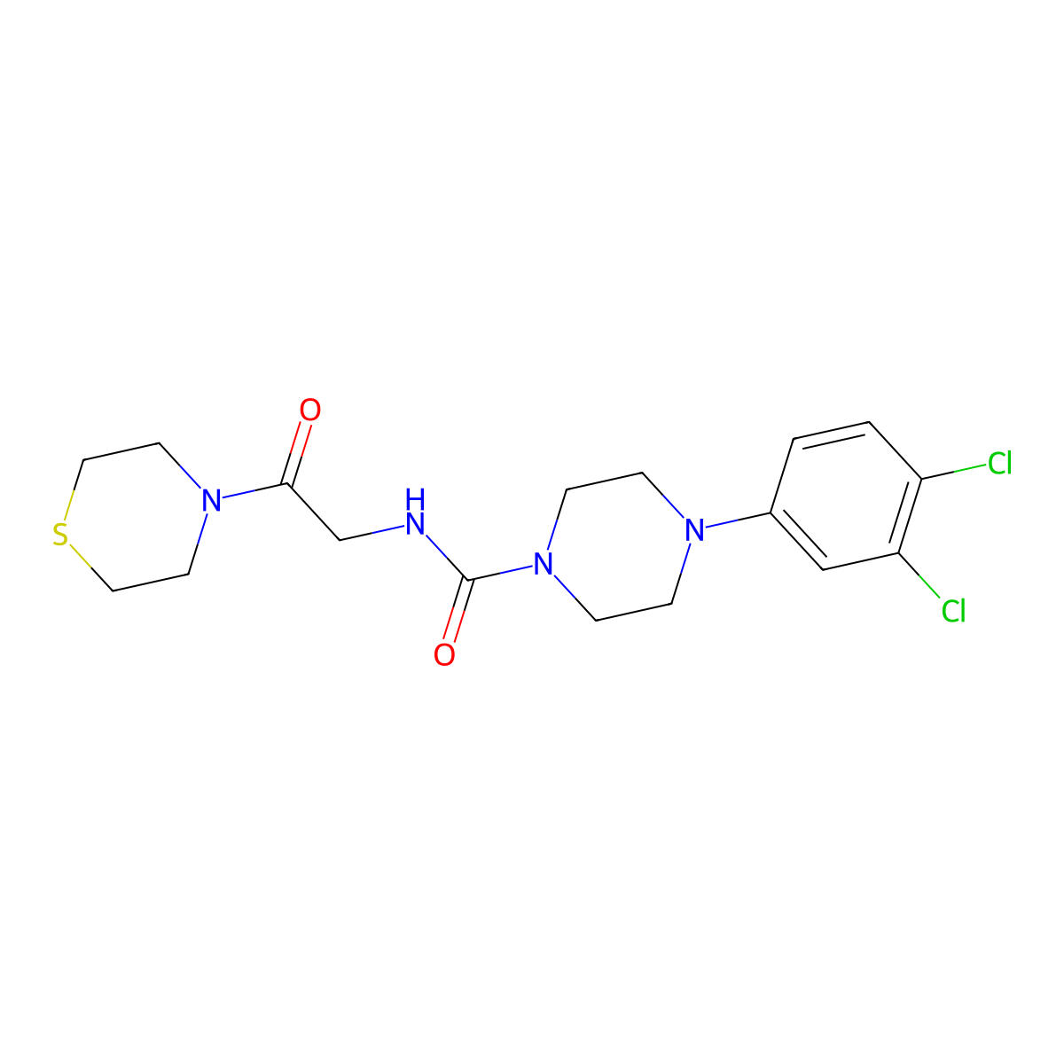 C17H22Cl2N4O2S molecular structure, CAS 1351701-51-3