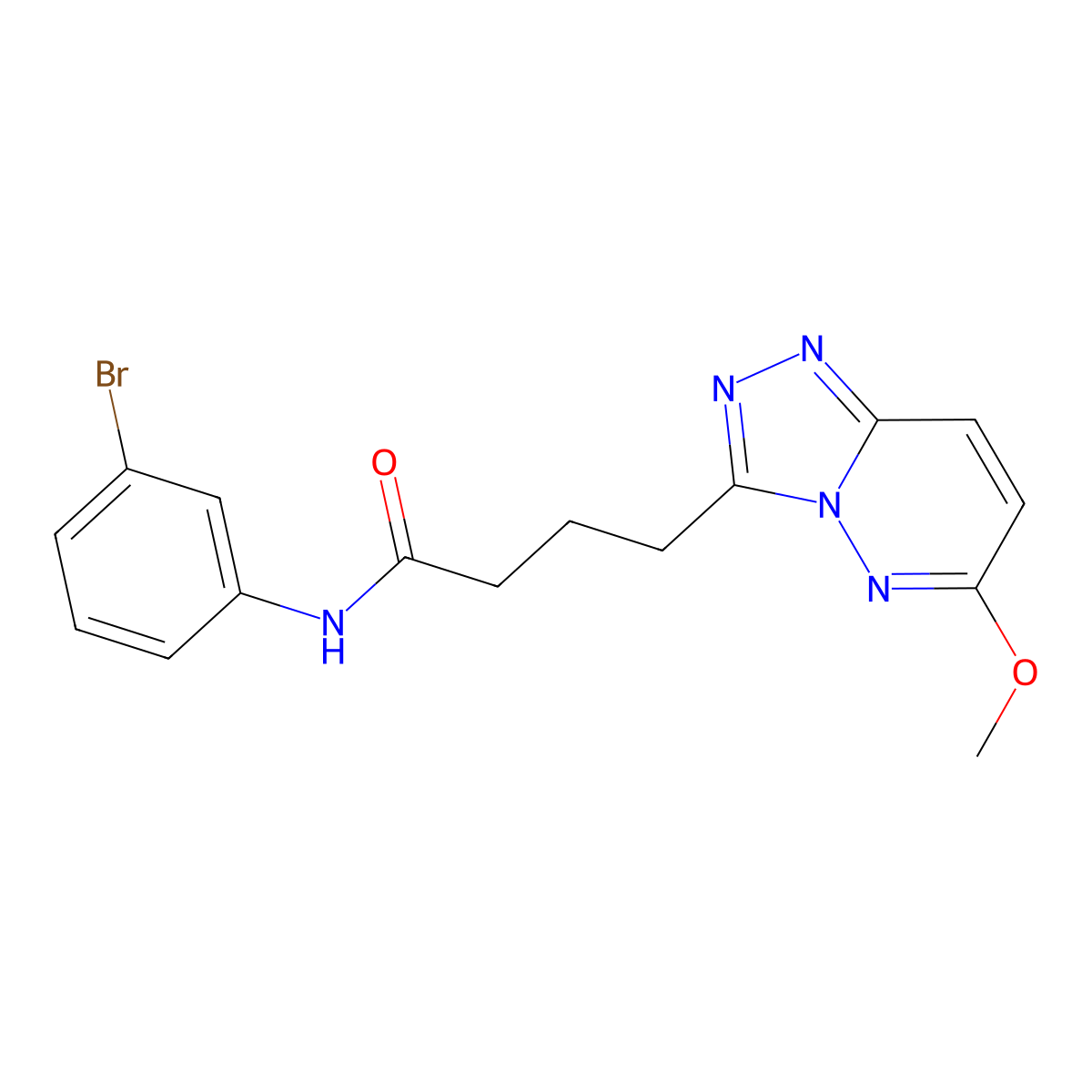 N-(3-bromophenyl)-4-(6-methoxy-[1,2,4]triazolo[4,3-b]pyridazin-3-yl)butanamide molecular structure, CAS 1351703-72-4