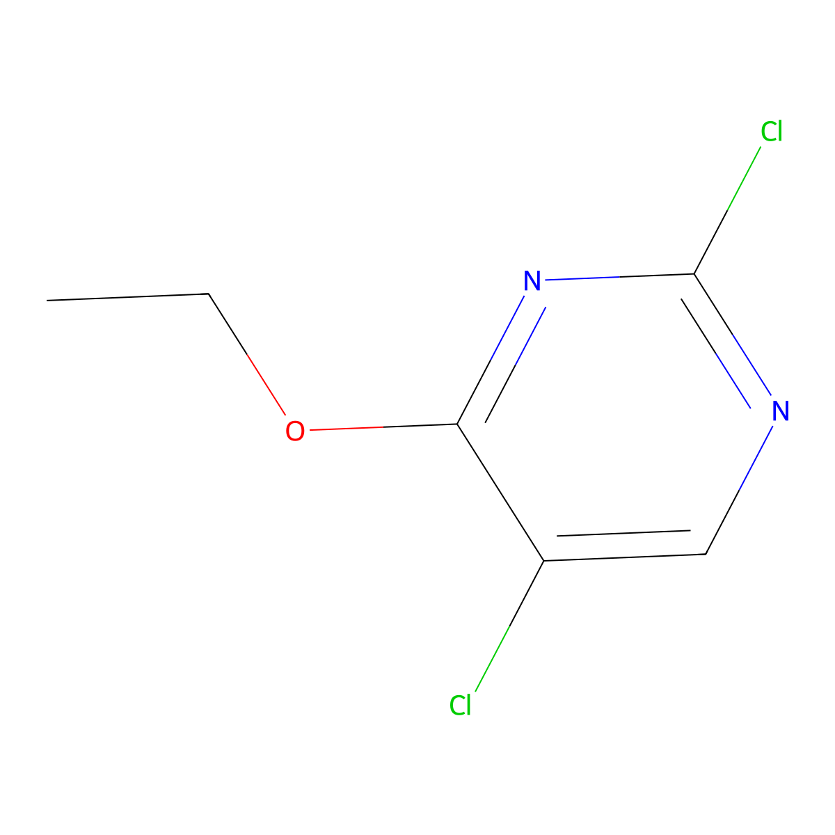 2,5-Dichloro-4-ethoxypyrimidine molecular structure, CAS 1351762-11-2