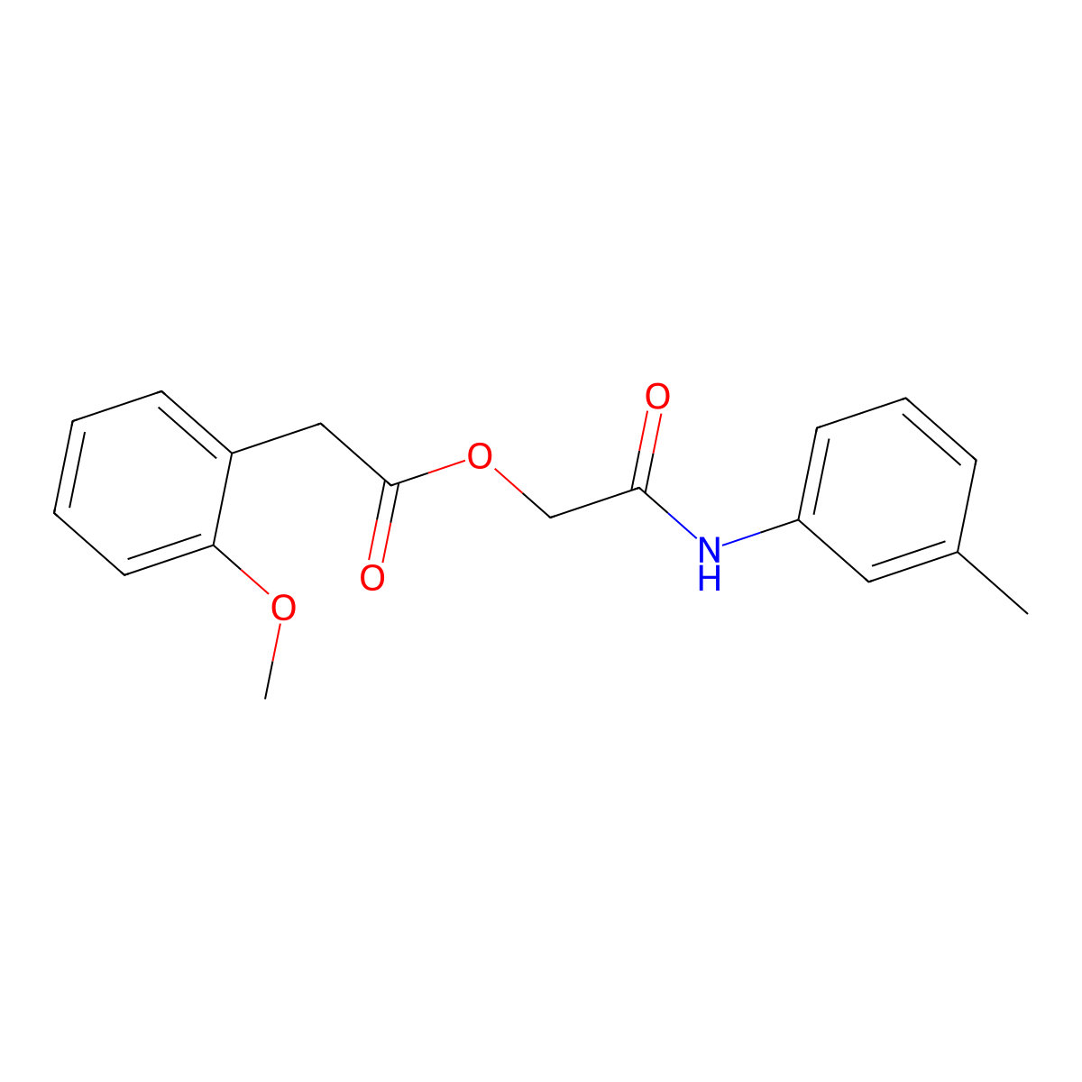 [2-(3-Methylanilino)-2-oxoethyl] 2-(2-methoxyphenyl)acetate molecular structure, CAS 1351781-35-5