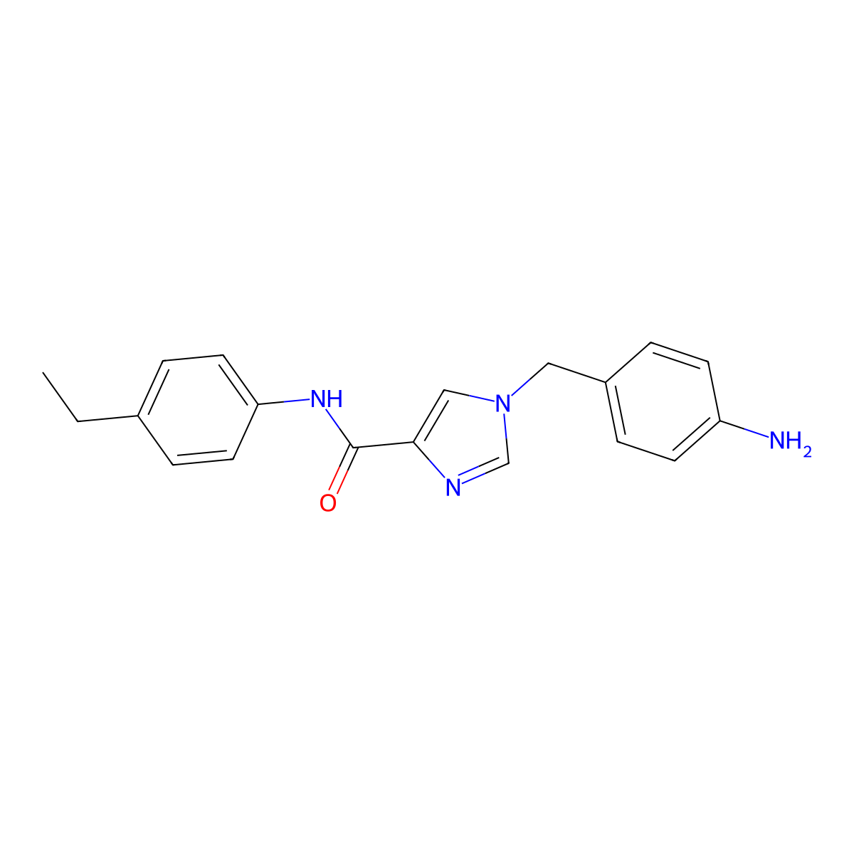 1-(4-aminobenzyl)-N-(4-ethylphenyl)-1H-imidazole-4-carboxamide molecular structure, CAS 1351827-83-2