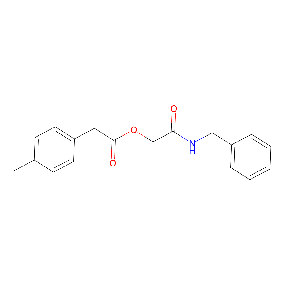 2-(Benzylamino)-2-oxoethyl (4-methylphenyl)acetate molecular structure, CAS 1351828-76-6