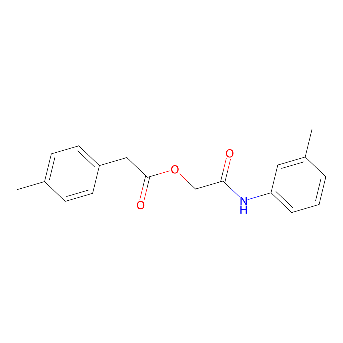 [2-(3-Methylanilino)-2-oxoethyl] 2-(4-methylphenyl)acetate molecular structure, CAS 1351836-06-0