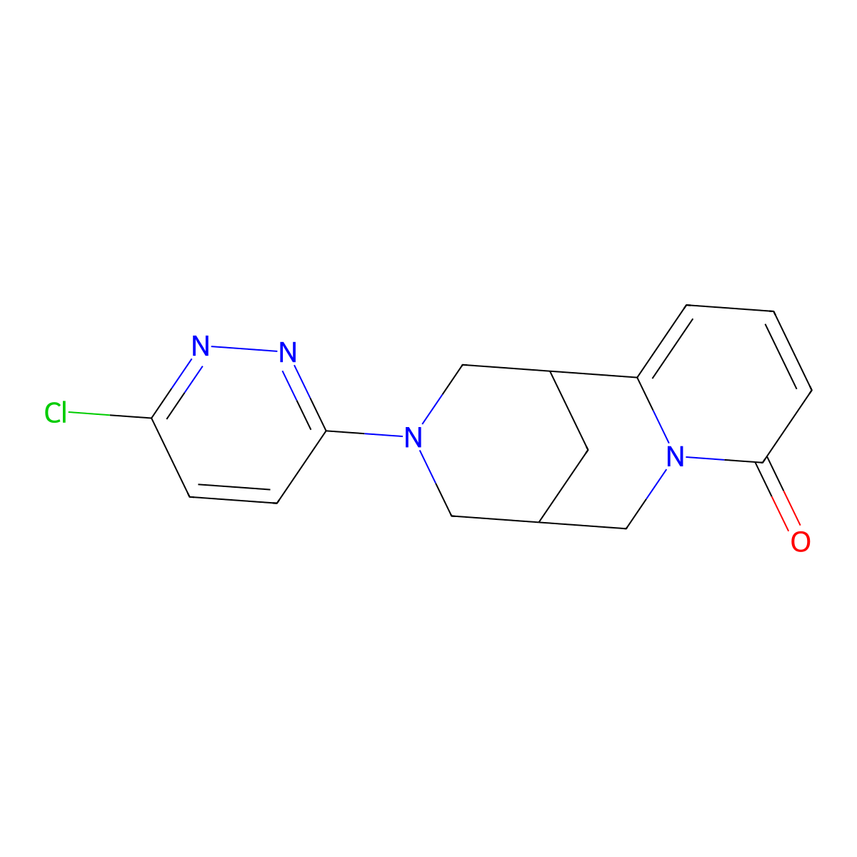 3-(6-chloropyridazin-3-yl)-1,2,3,4,5,6-hexahydro-8H-1,5-methanopyrido[1,2-a][1,5]diazocin-8-one molecular structure, CAS 1351840-72-6