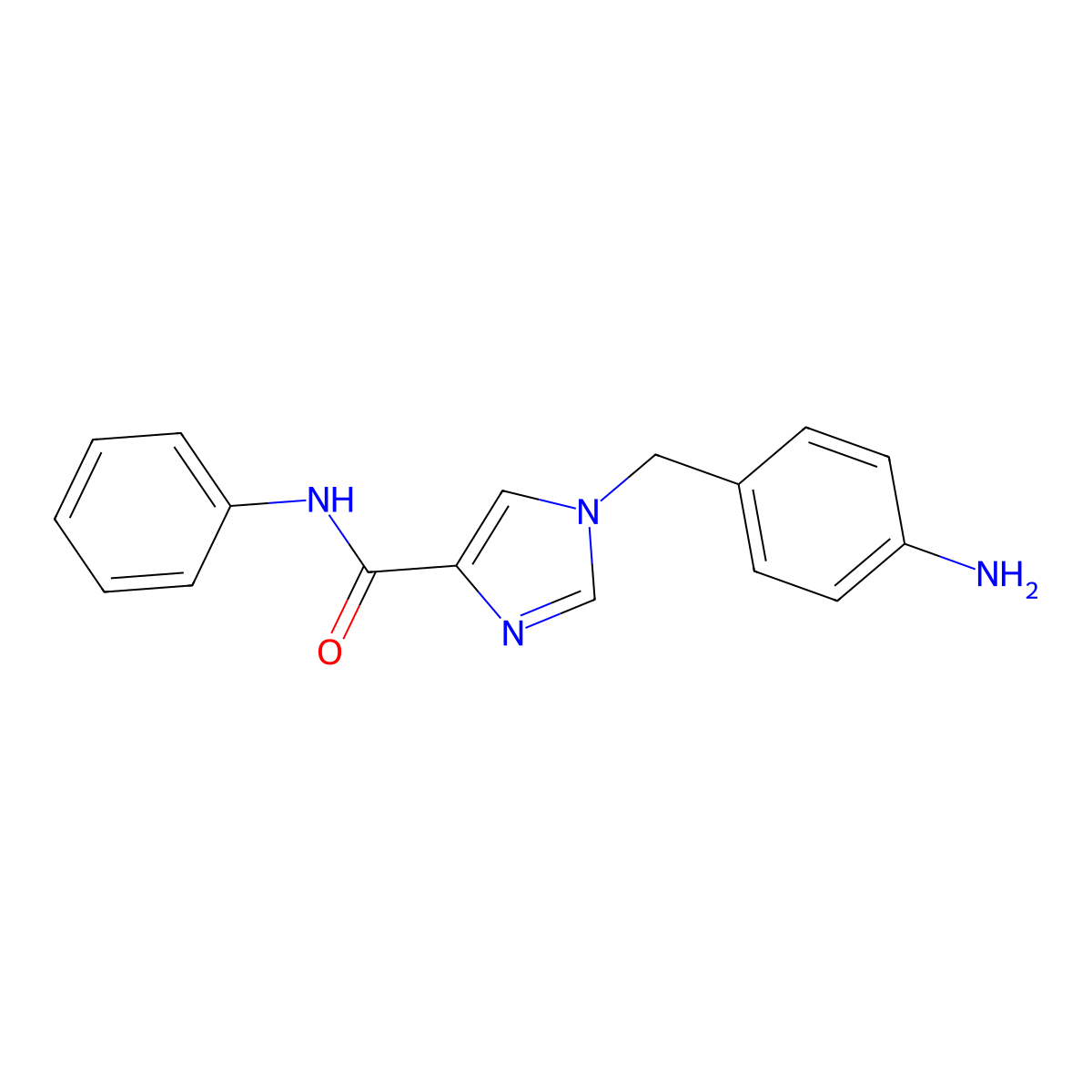 1-(4-aminobenzyl)-N-phenyl-1H-imidazole-4-carboxamide molecular structure, CAS 1351843-58-7