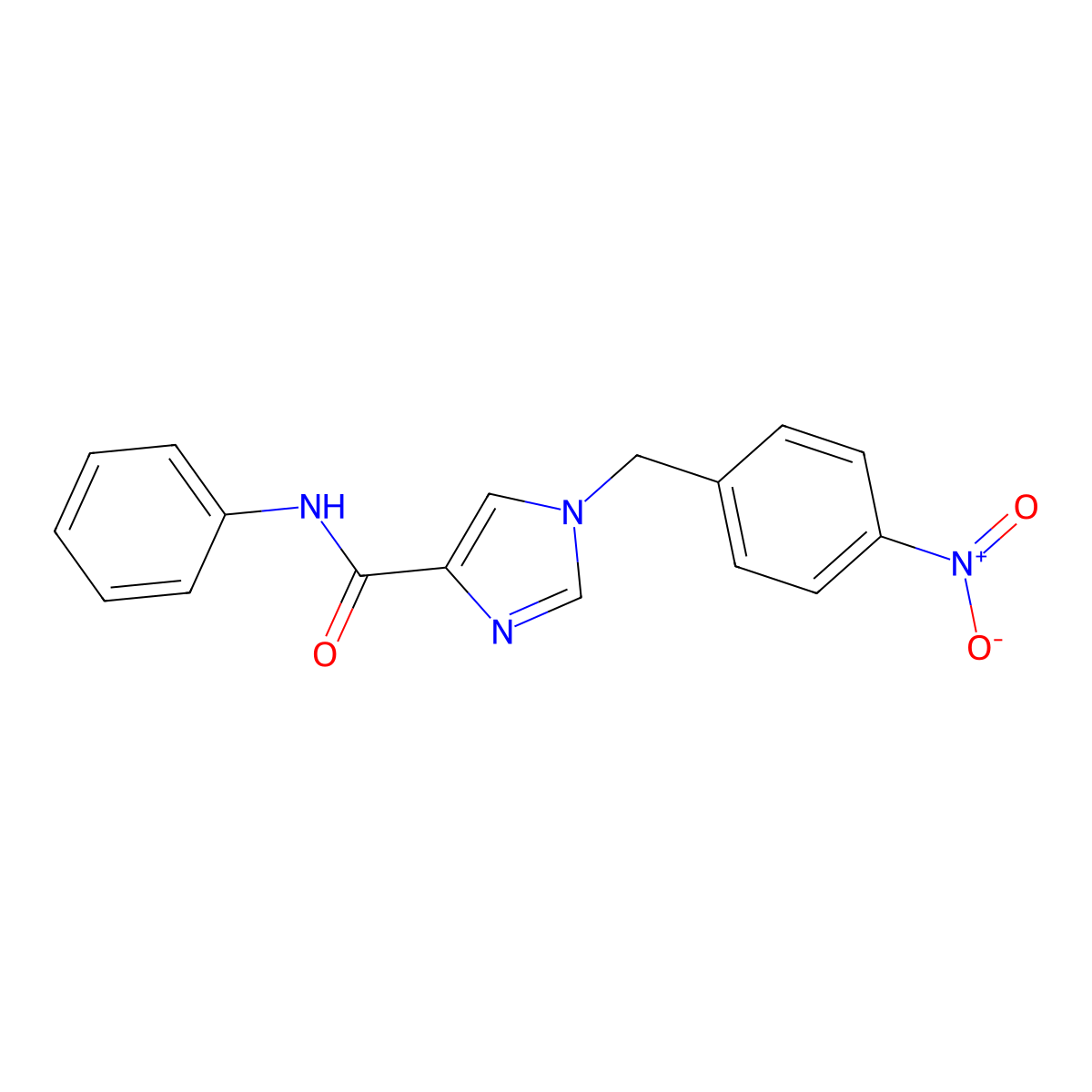 1-(4-nitrobenzyl)-N-phenyl-1H-imidazole-4-carboxamide molecular structure, CAS 1351848-60-6