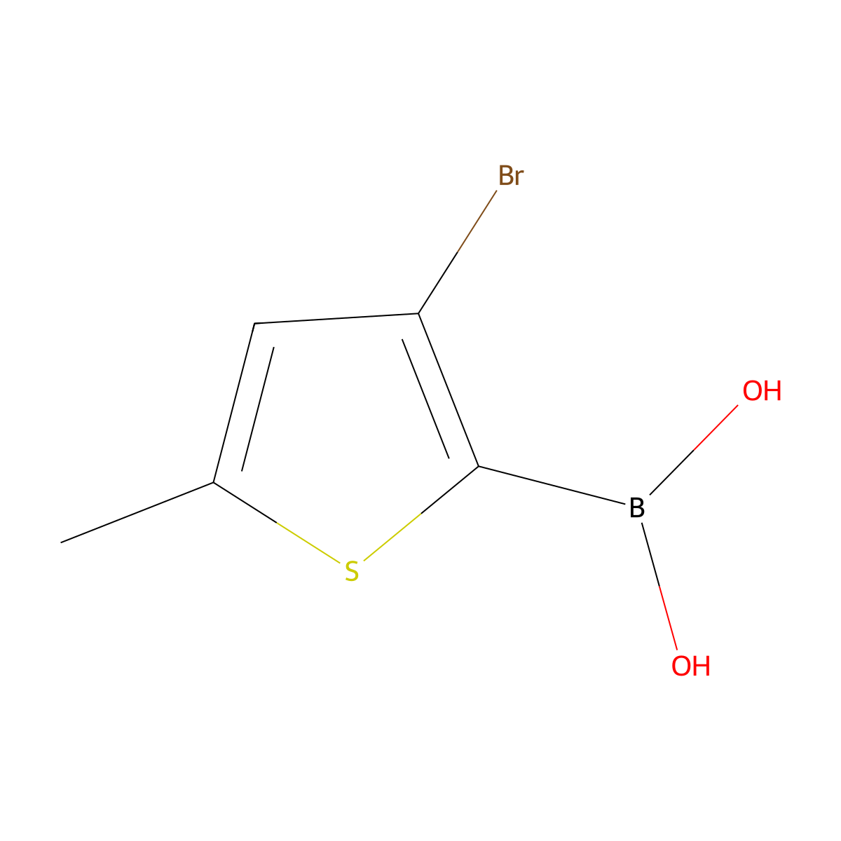 3-Bromo-5-methylthiophene-2-boronic acid molecular structure, CAS 1351859-39-6
