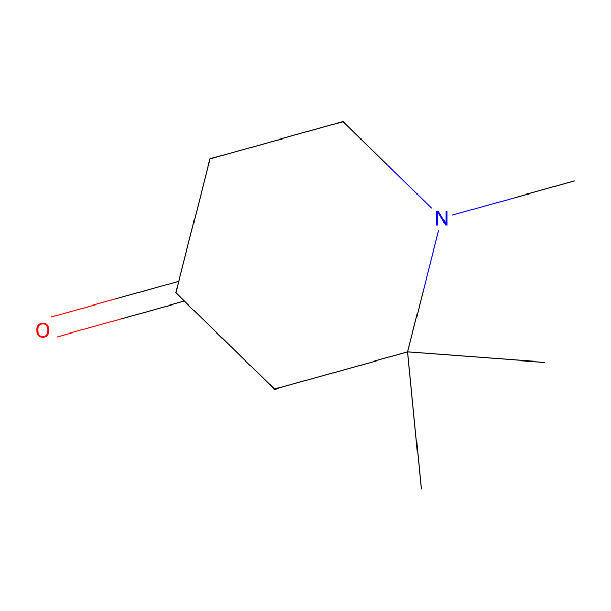 1,2,2-Trimethylpiperidin-4-one molecular structure, CAS 13519-44-3