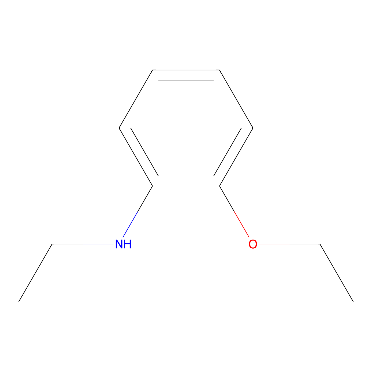 2-ethoxy-N-ethylaniline molecular structure, CAS 13519-73-8