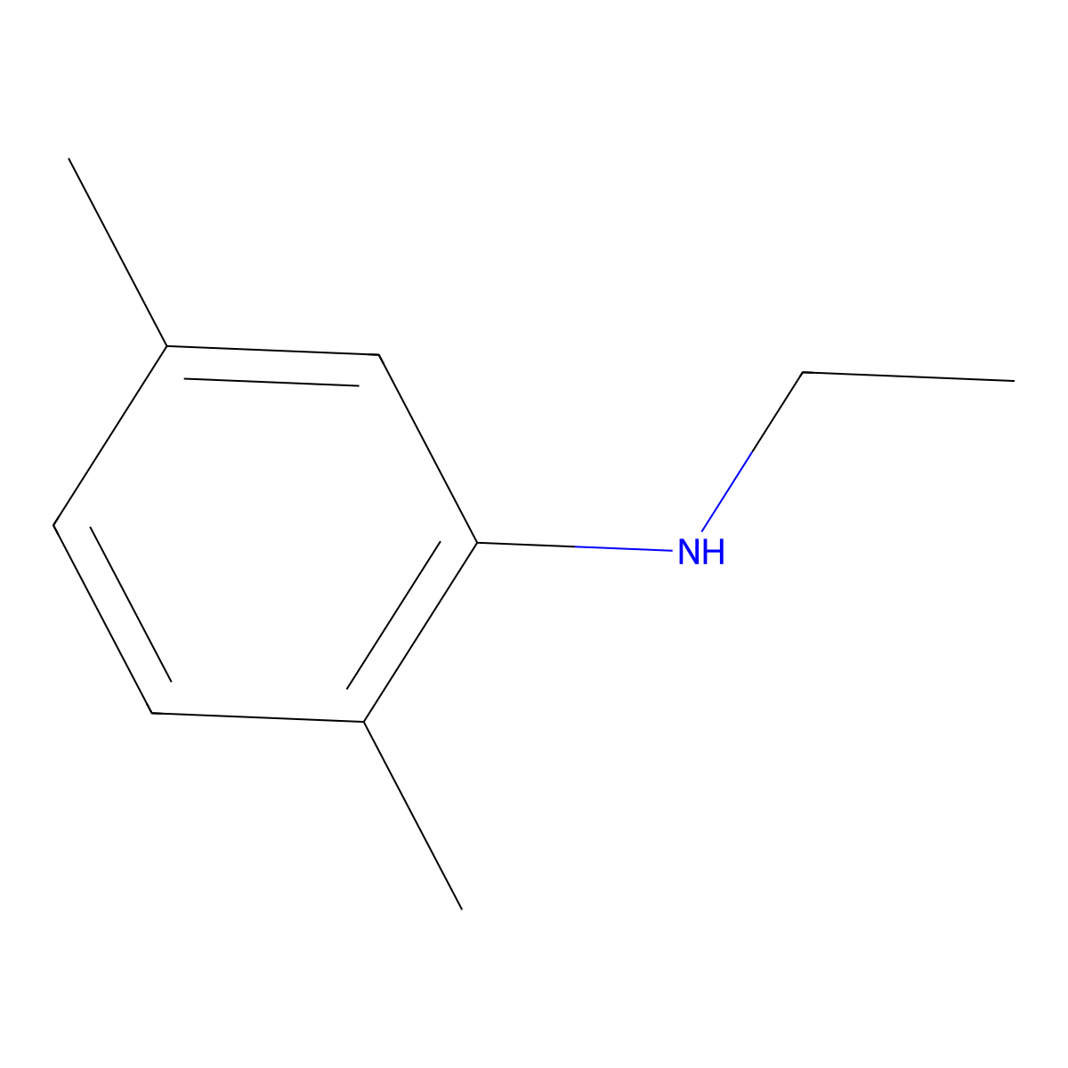 N-ethyl-2,5-dimethylaniline molecular structure, CAS 13519-76-1