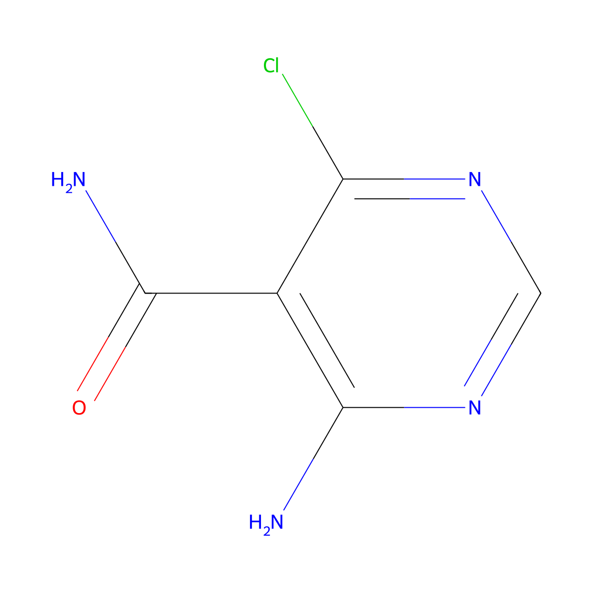4-Amino-6-chloropyrimidine-5-carboxamide molecular structure, CAS 1351930-54-5