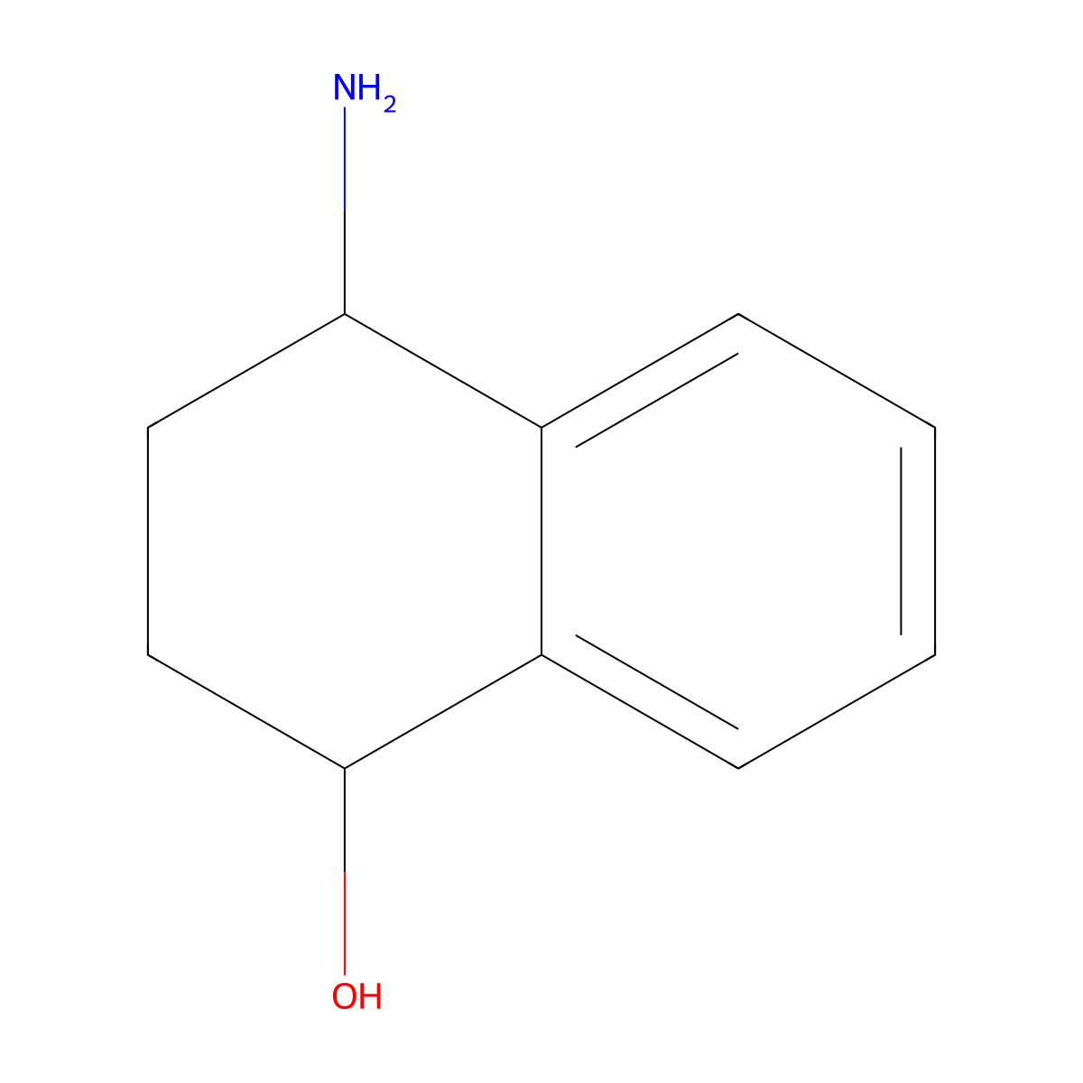 (1R,4S)-4-Amino-1,2,3,4-tetrahydronaphthalen-1-ol molecular structure, CAS 1351997-20-0