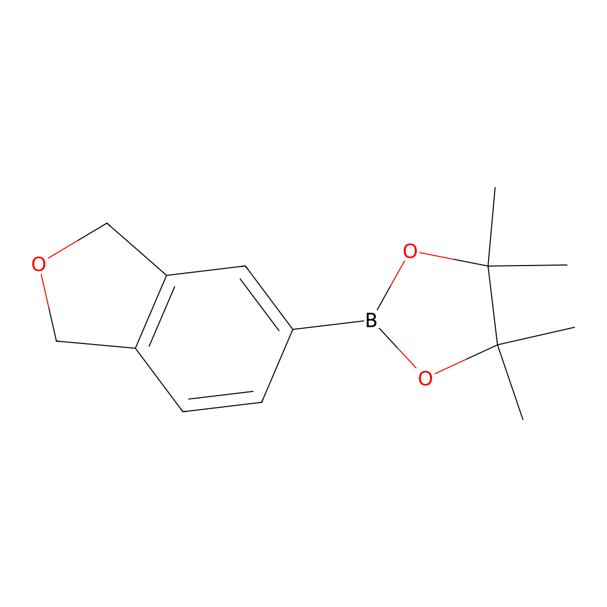 2-(1,3-Dihydro-2-benzofuran-5-yl)-4,4,5,5-tetramethyl-1,3,2-dioxaborolane molecular structure, CAS 1352037-60-5