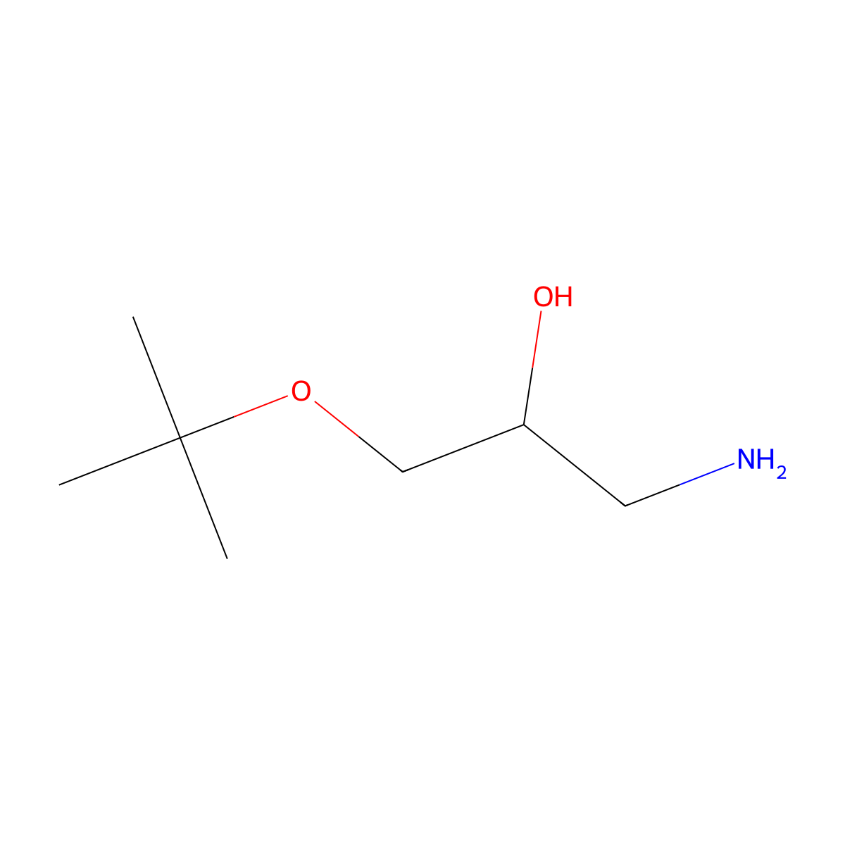1-Amino-3-(tert-butoxy)propan-2-ol molecular structure, CAS 135205-37-7