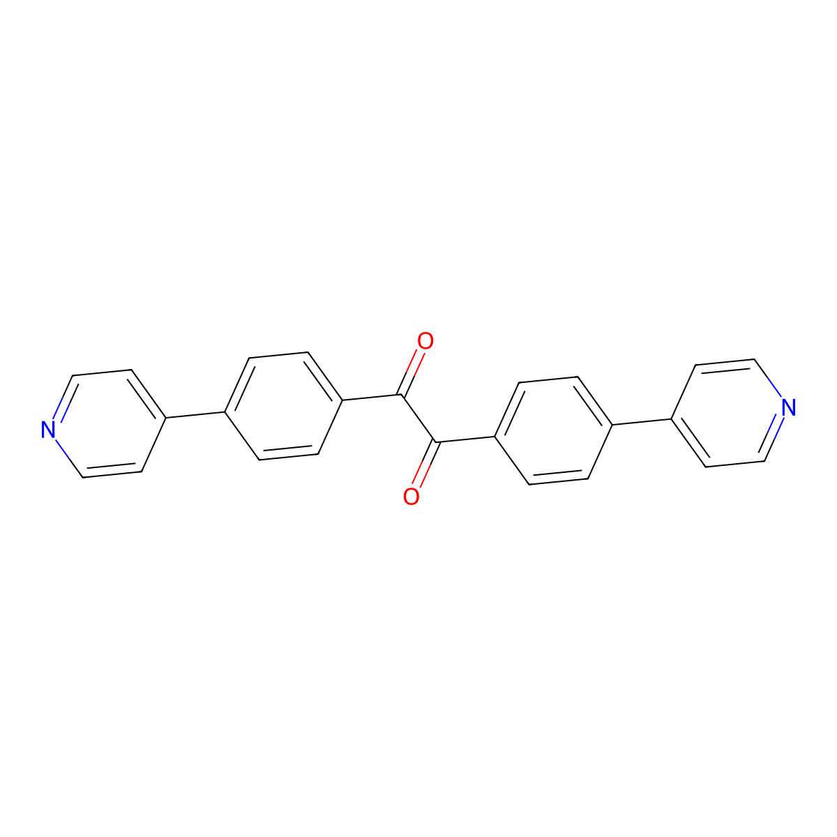 1,2-Bis(4-(pyridin-4-yl)phenyl)ethane-1,2-dione molecular structure, CAS 1352050-00-0