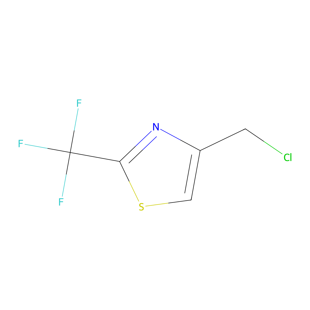 4-(Chloromethyl)-2-(trifluoromethyl)-1,3-thiazole molecular structure, CAS 135207-07-7