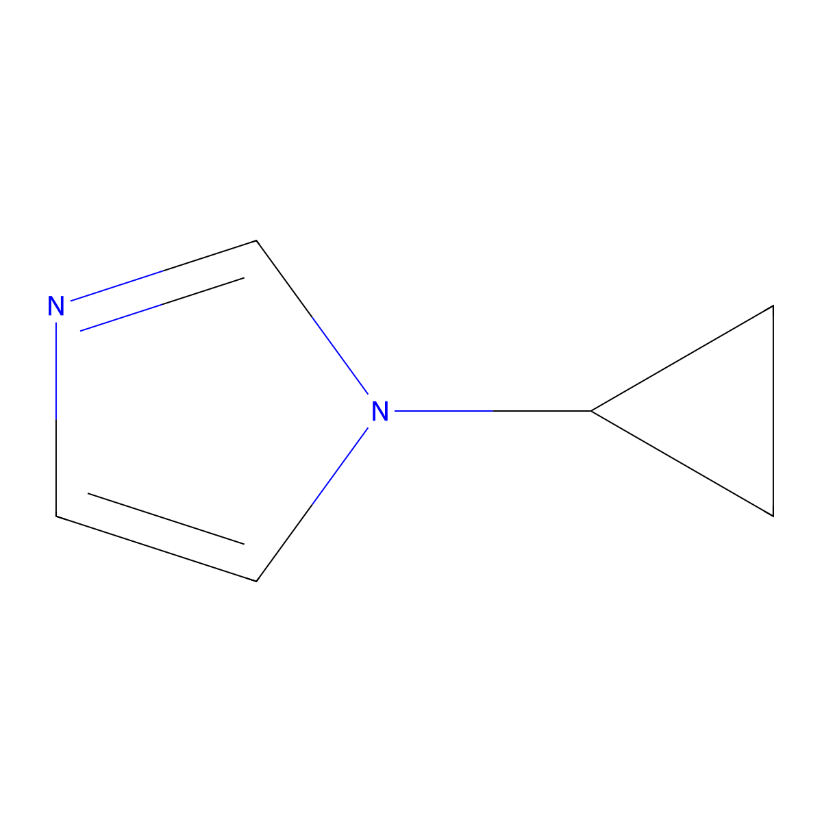 1-Cyclopropylimidazole molecular structure, CAS 135207-17-9