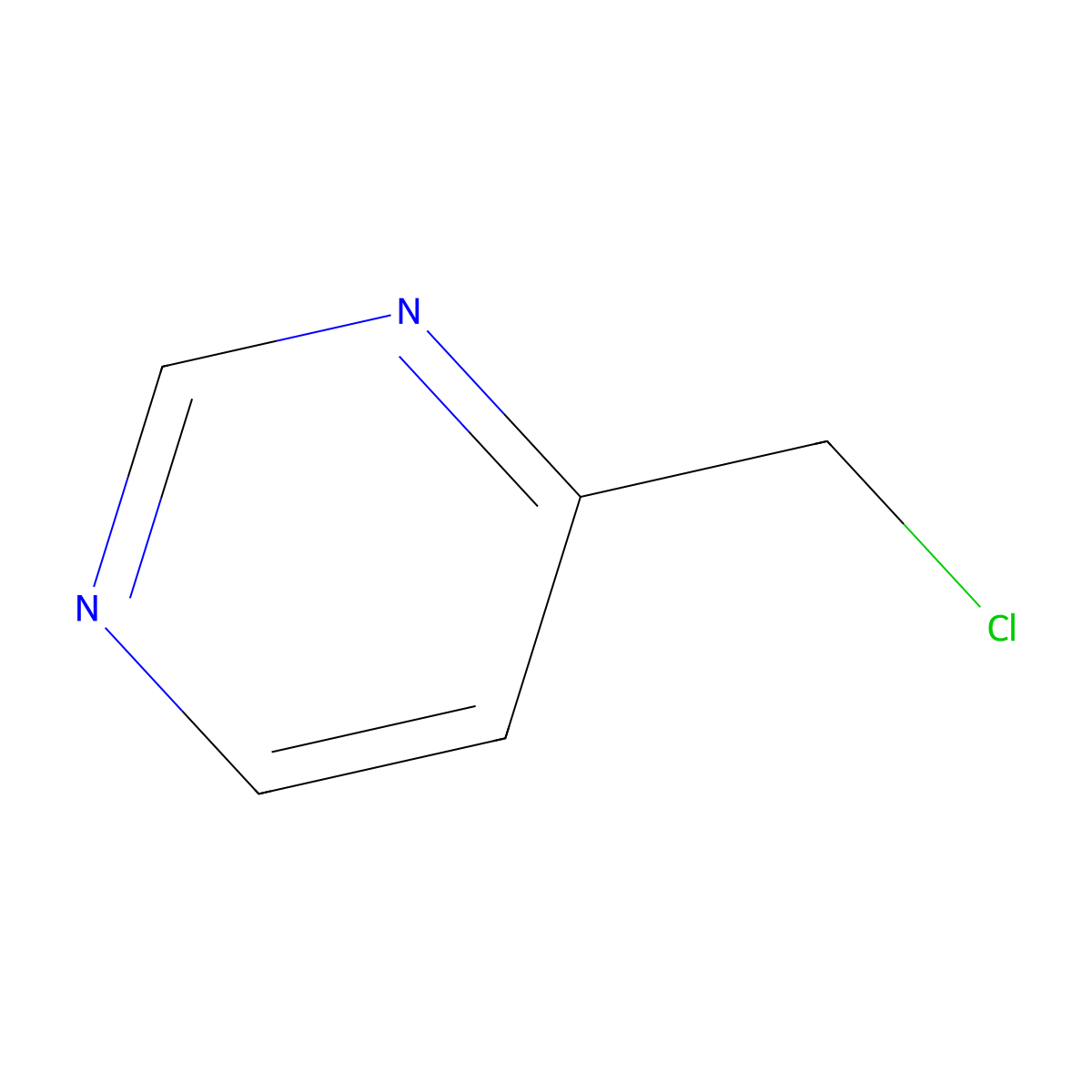 4-(Chloromethyl)pyrimidine molecular structure, CAS 135207-28-2