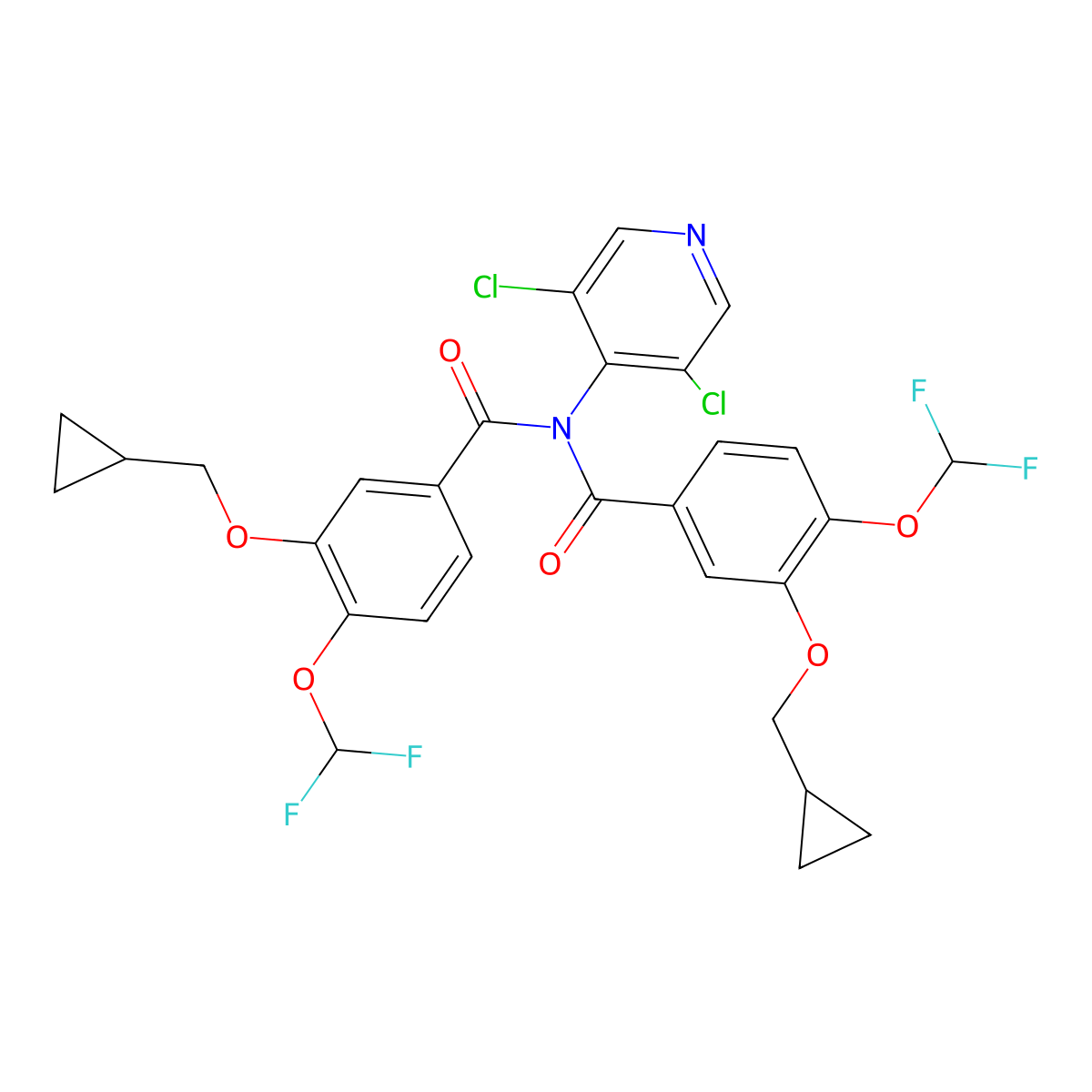 Roflumilast Dimer molecular structure, CAS 1352122-37-2