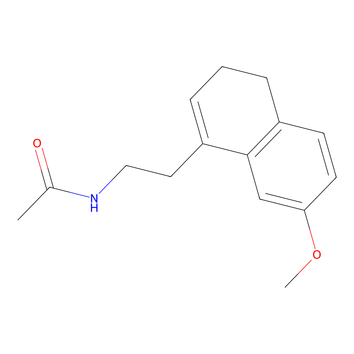 N-(2-(7-methoxy-3,4-dihydronaphthalen-1-yl)ethyl)acetamide molecular structure, CAS 1352139-51-5